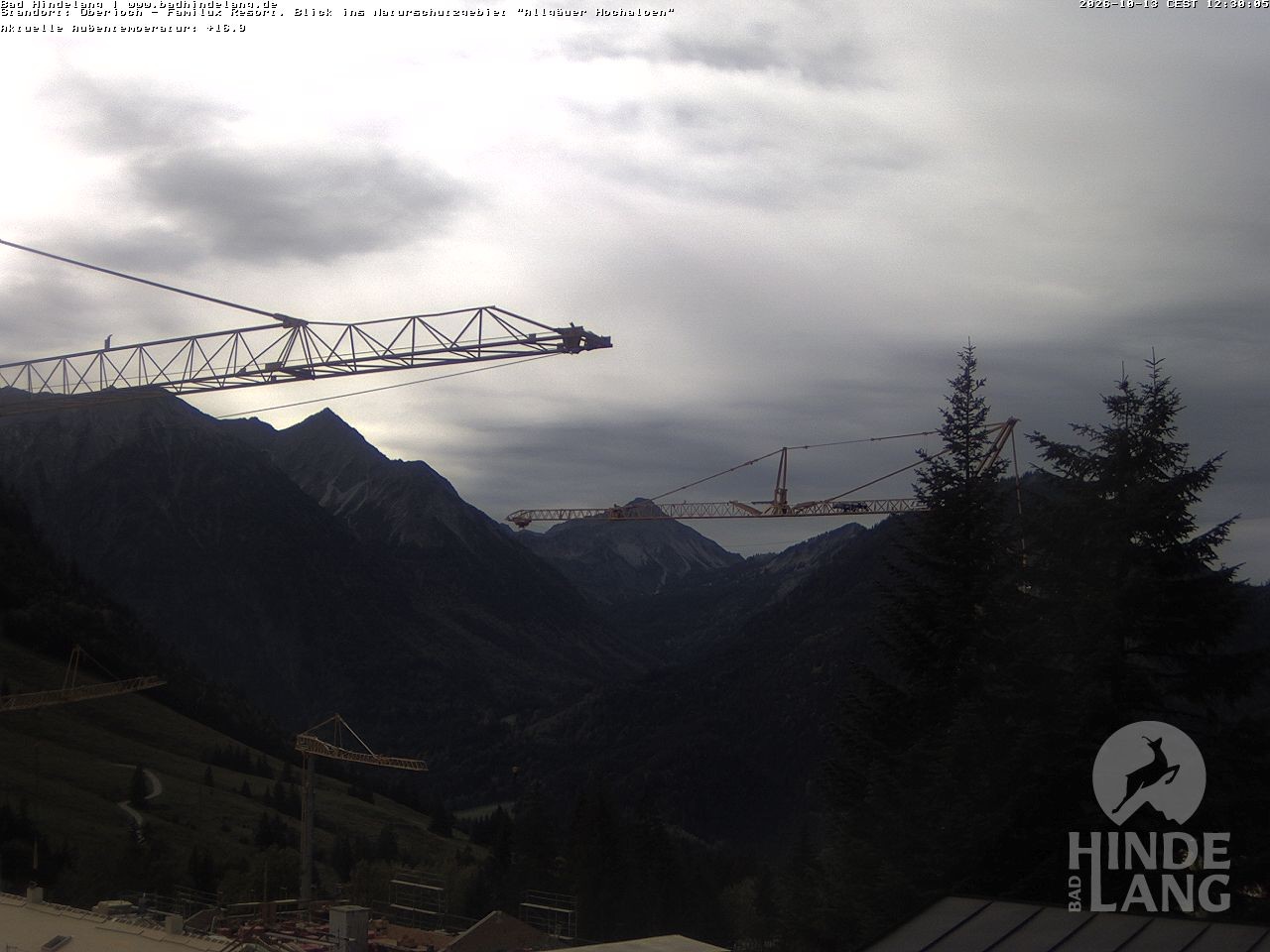 Archiv Foto Webcam Naturschutzgebiet "Allgäuer Hochalpen" vom Kinderhotel Oberjoch aus gesehen
