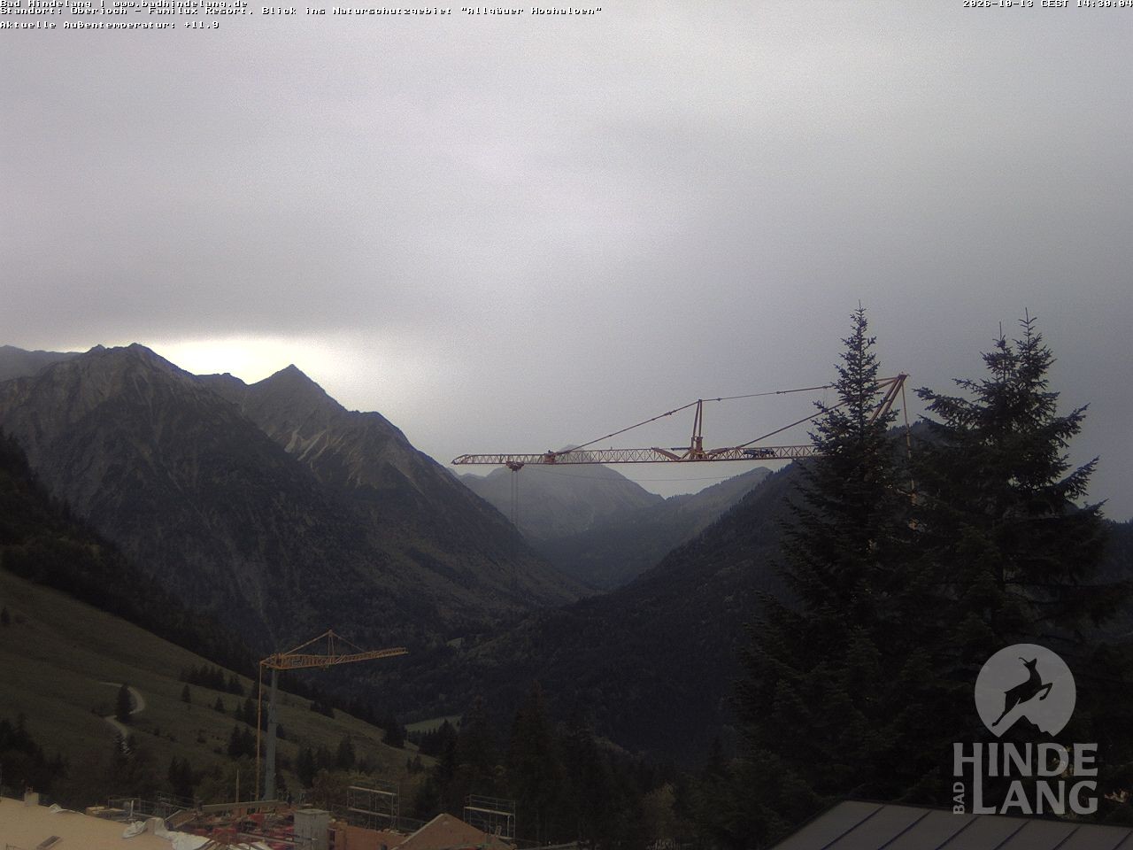 Archiv Foto Webcam Naturschutzgebiet "Allgäuer Hochalpen" vom Kinderhotel Oberjoch aus gesehen