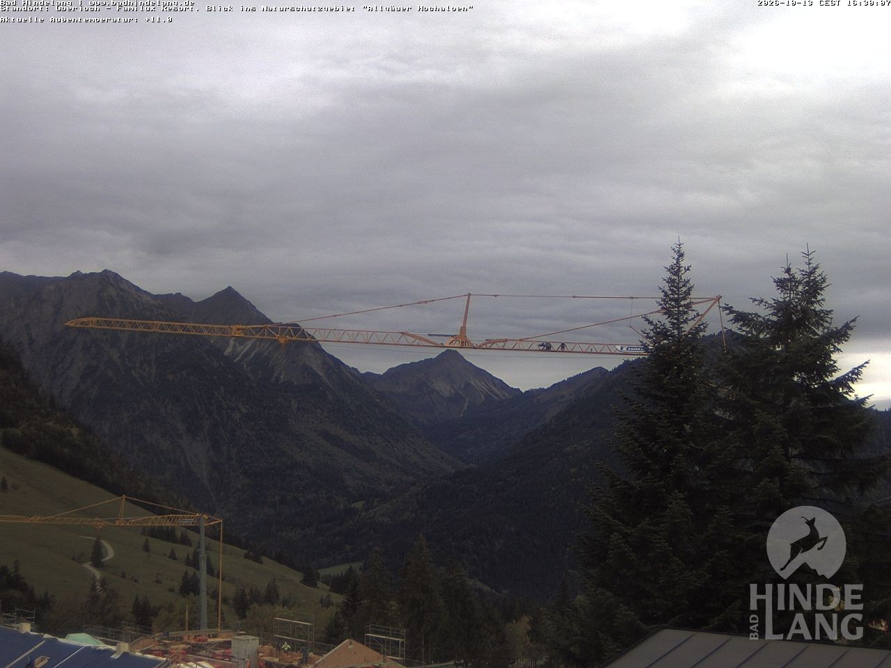 Archiv Foto Webcam Naturschutzgebiet "Allgäuer Hochalpen" vom Kinderhotel Oberjoch aus gesehen