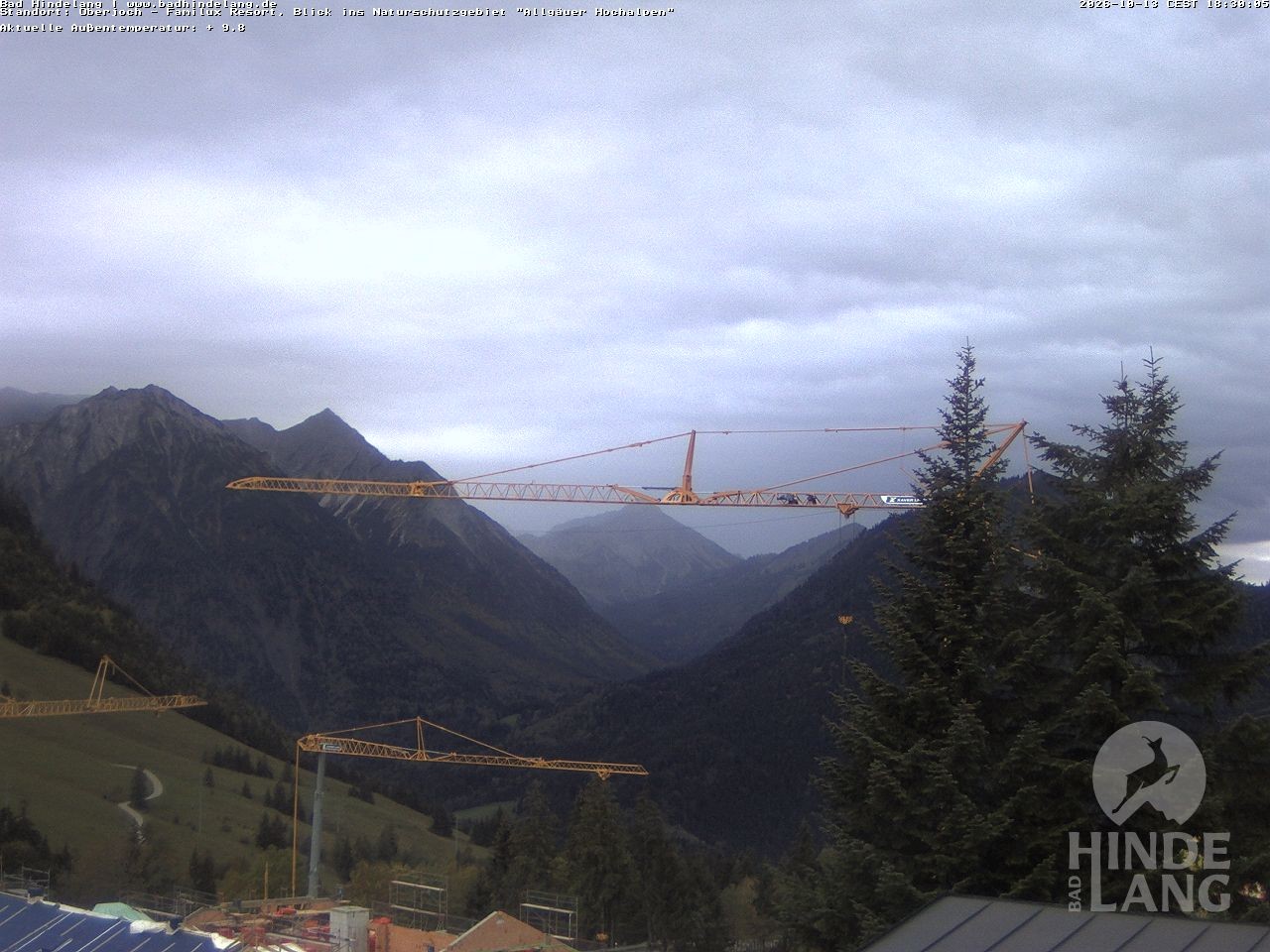 Archiv Foto Webcam Naturschutzgebiet "Allgäuer Hochalpen" vom Kinderhotel Oberjoch aus gesehen