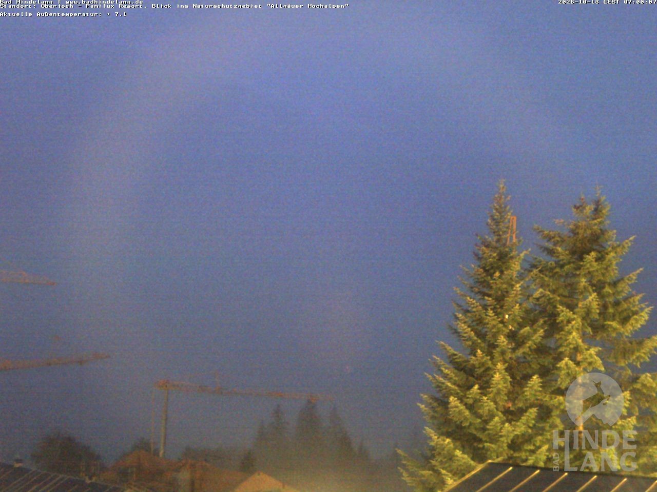 Archiv Foto Webcam Naturschutzgebiet "Allgäuer Hochalpen" vom Kinderhotel Oberjoch aus gesehen