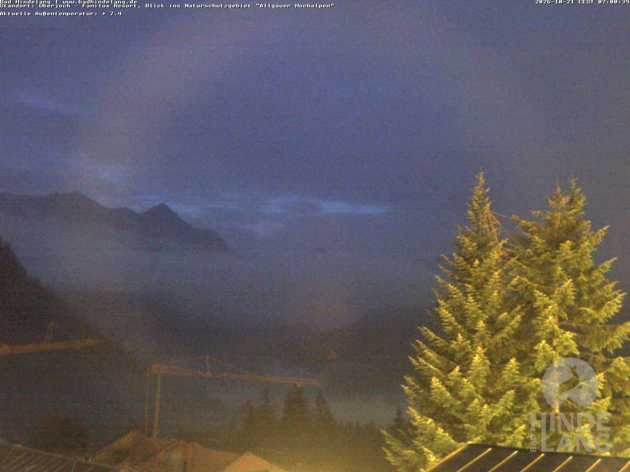 Archiv Foto Webcam Naturschutzgebiet "Allgäuer Hochalpen" vom Kinderhotel Oberjoch aus gesehen
