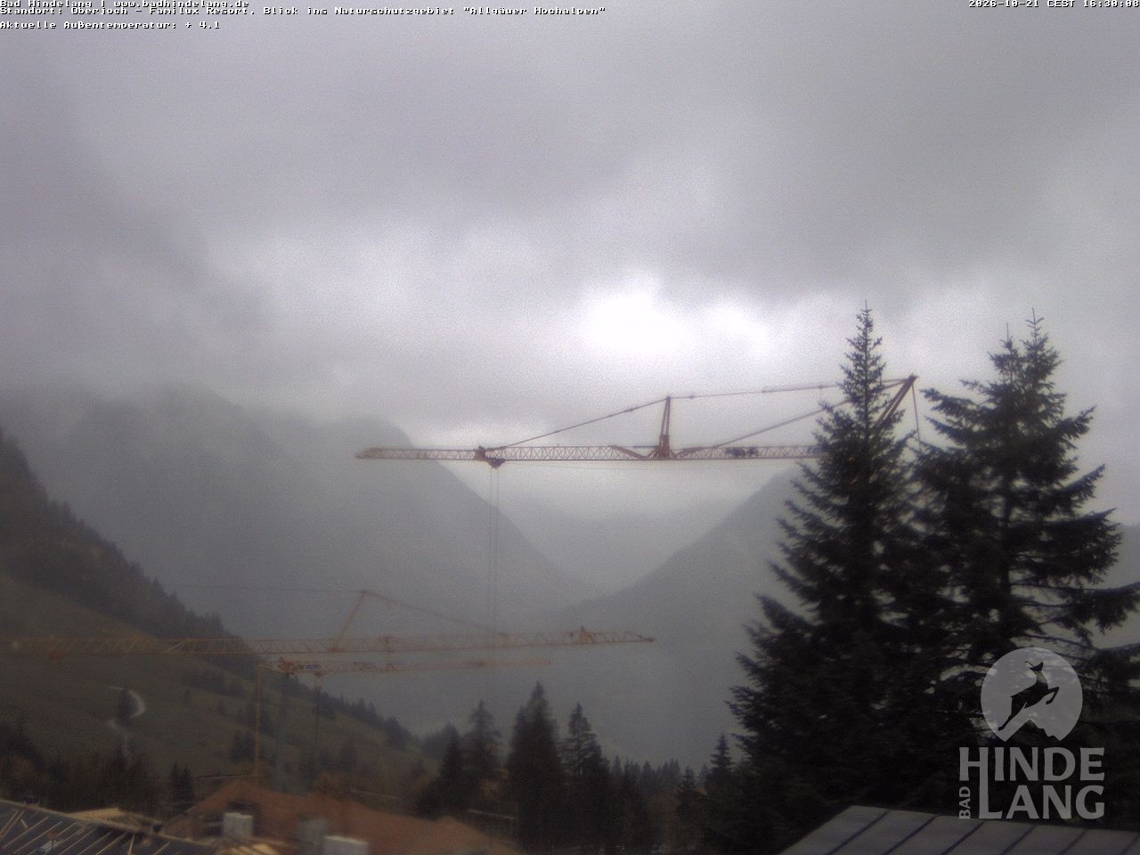 Archiv Foto Webcam Naturschutzgebiet "Allgäuer Hochalpen" vom Kinderhotel Oberjoch aus gesehen