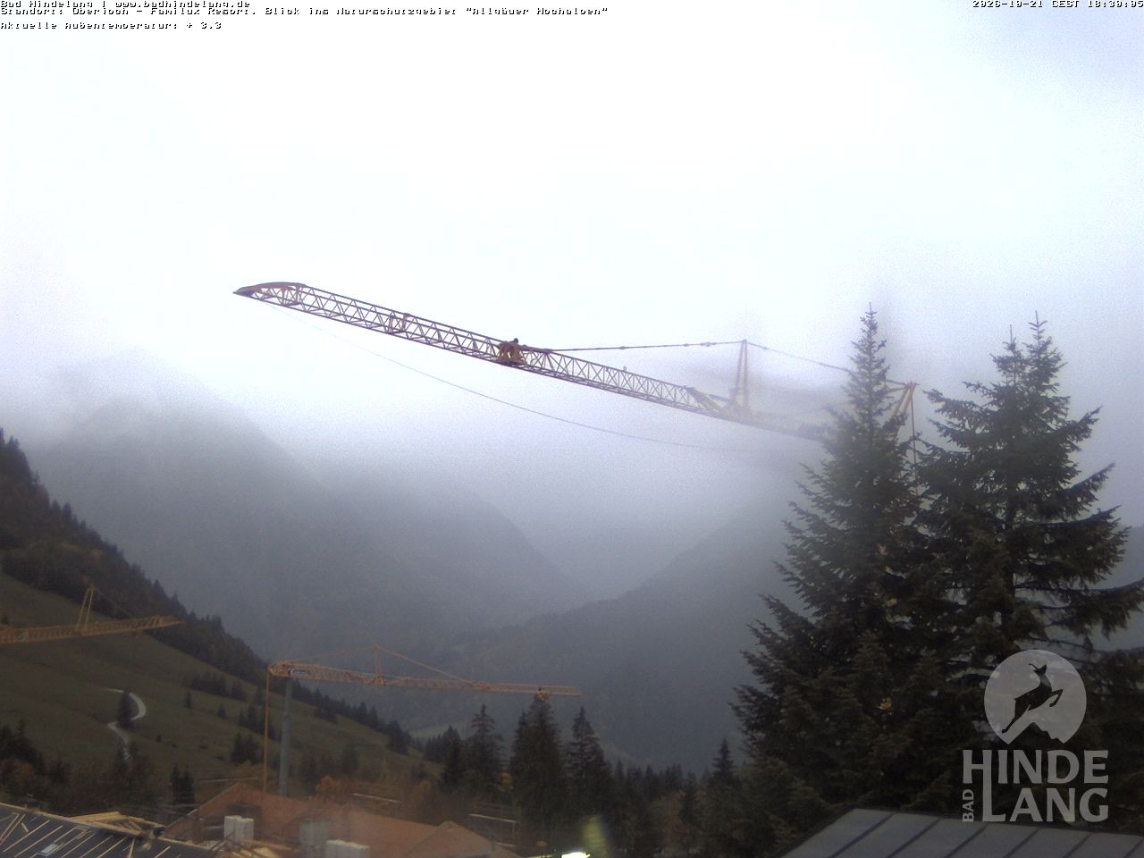 Archiv Foto Webcam Naturschutzgebiet "Allgäuer Hochalpen" vom Kinderhotel Oberjoch aus gesehen