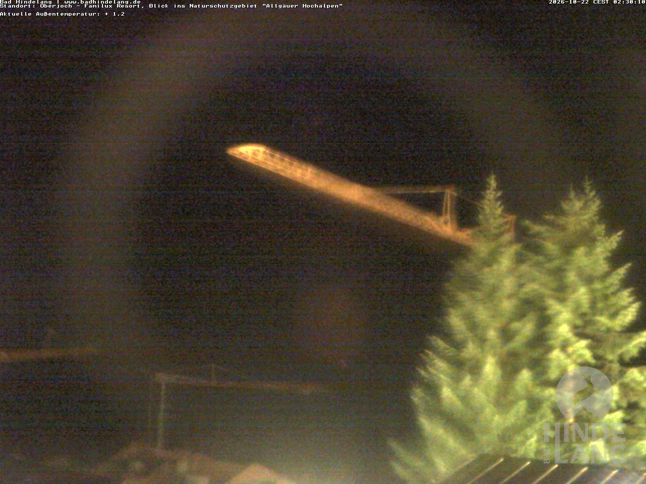 Archiv Foto Webcam Naturschutzgebiet "Allgäuer Hochalpen" vom Kinderhotel Oberjoch aus gesehen