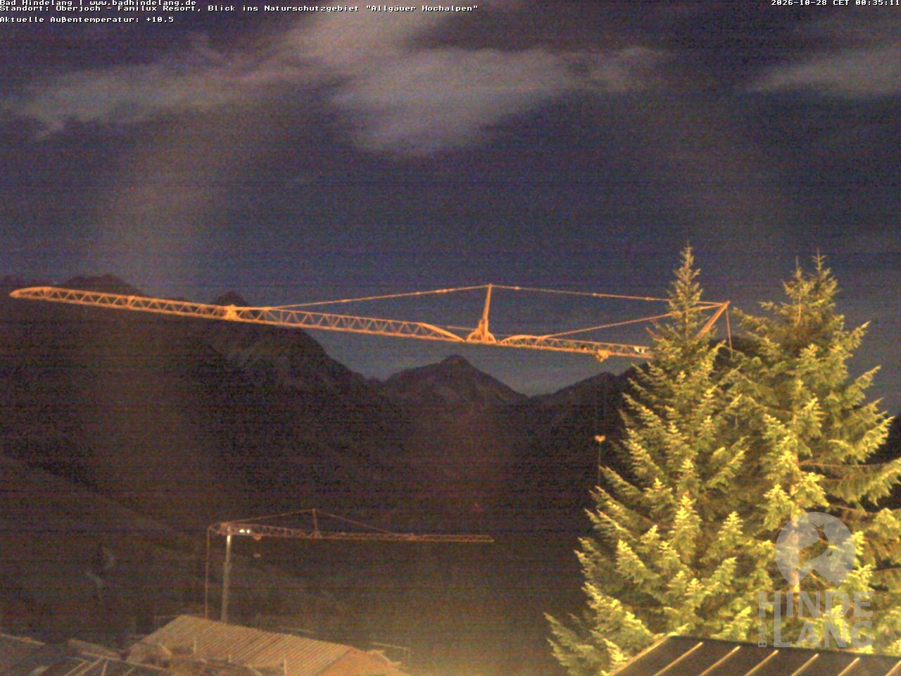 Archiv Foto Webcam Naturschutzgebiet "Allgäuer Hochalpen" vom Kinderhotel Oberjoch aus gesehen