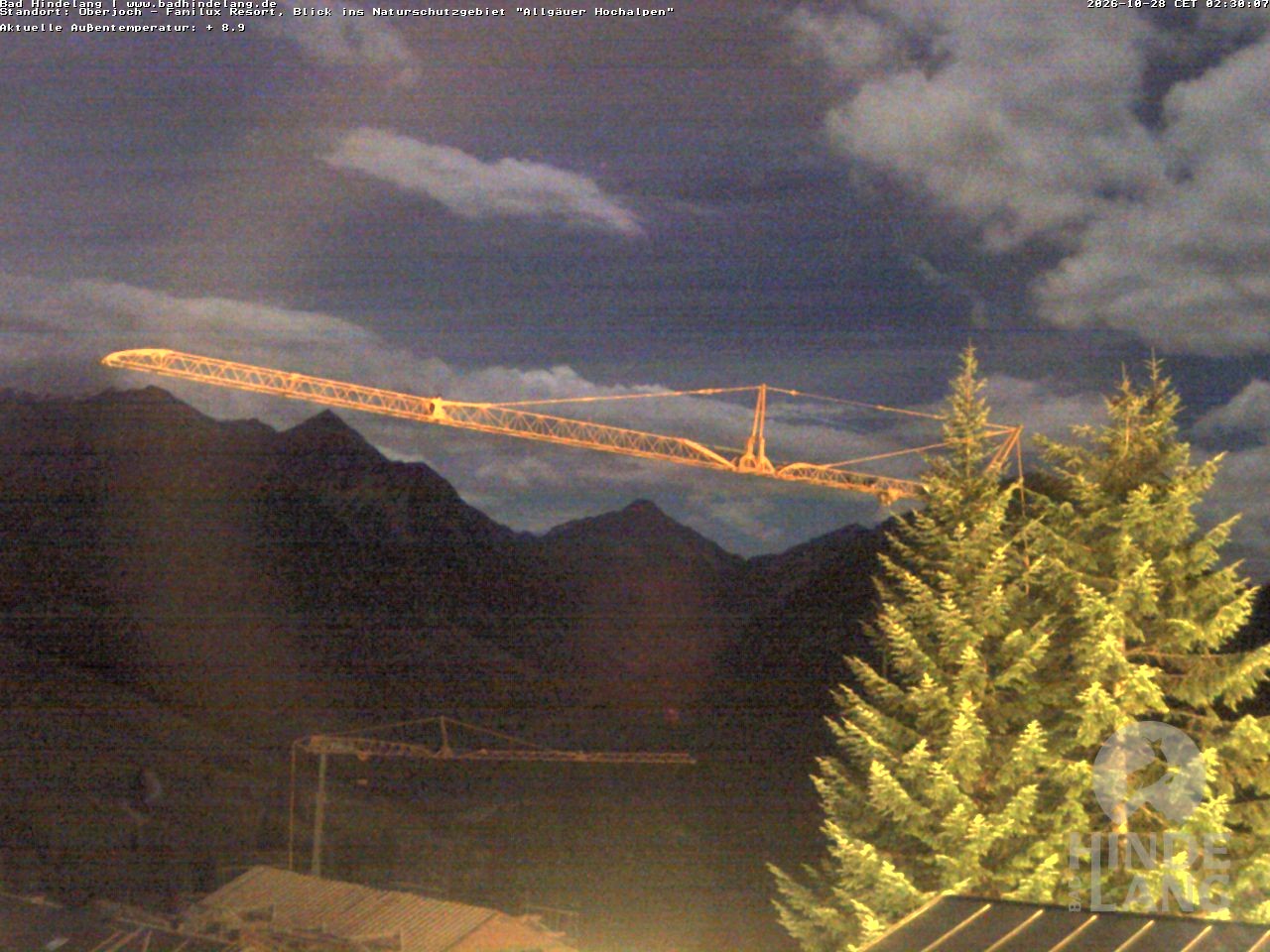 Archiv Foto Webcam Naturschutzgebiet "Allgäuer Hochalpen" vom Kinderhotel Oberjoch aus gesehen