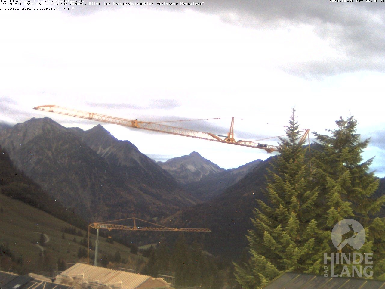 Archiv Foto Webcam Naturschutzgebiet "Allgäuer Hochalpen" vom Kinderhotel Oberjoch aus gesehen