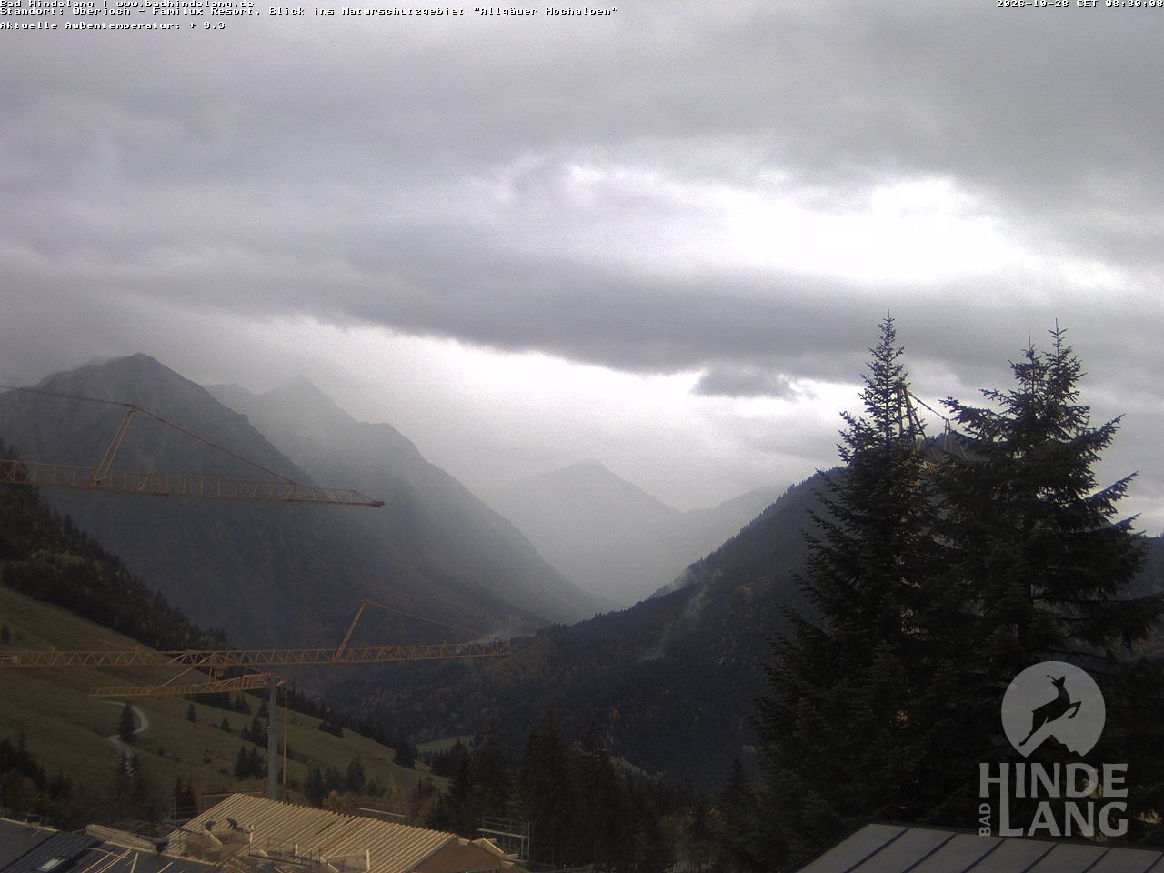 Archiv Foto Webcam Naturschutzgebiet "Allgäuer Hochalpen" vom Kinderhotel Oberjoch aus gesehen