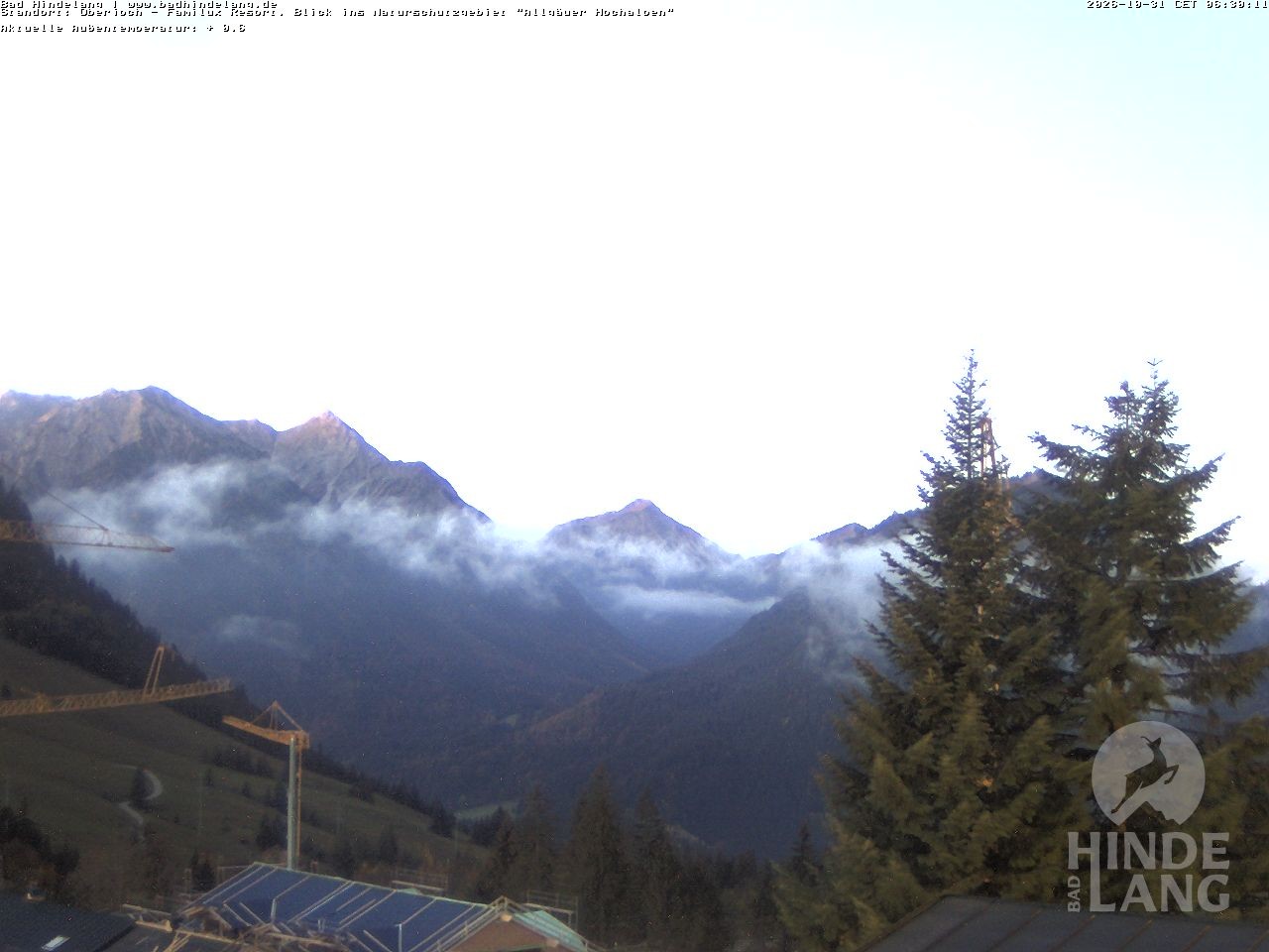 Archiv Foto Webcam Naturschutzgebiet "Allgäuer Hochalpen" vom Kinderhotel Oberjoch aus gesehen