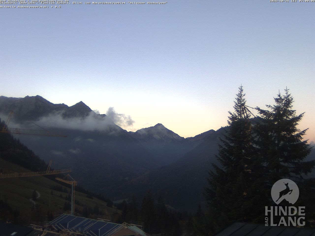 Archiv Foto Webcam Naturschutzgebiet "Allgäuer Hochalpen" vom Kinderhotel Oberjoch aus gesehen