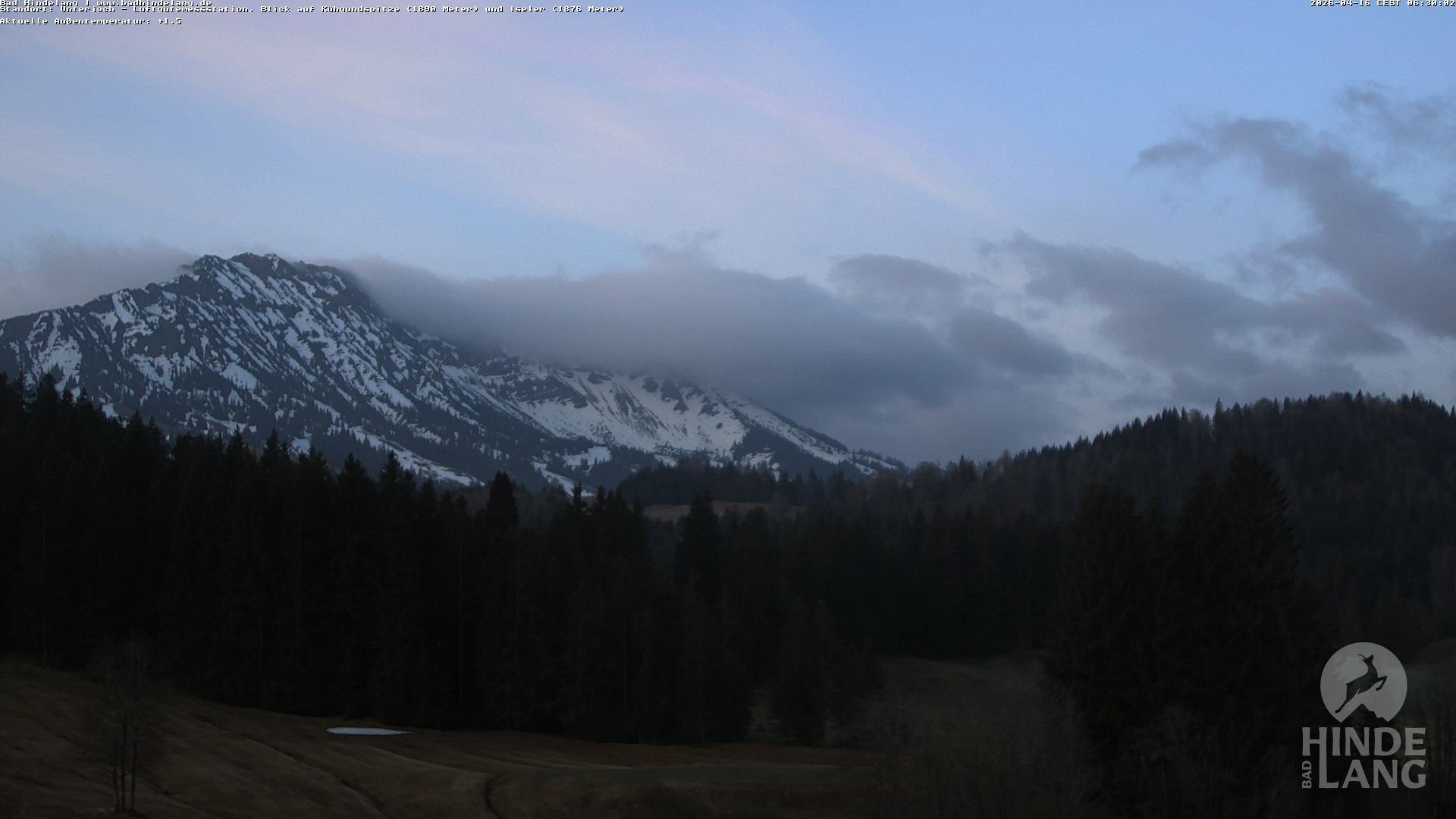 Archiv Foto Webcam Aussicht von der Region Unterjoch