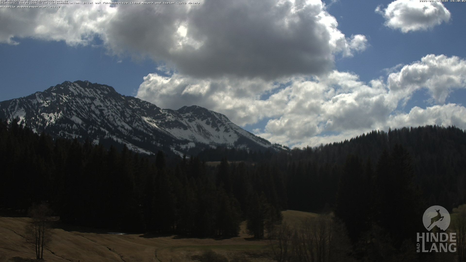 Archiv Foto Webcam Aussicht von der Region Unterjoch