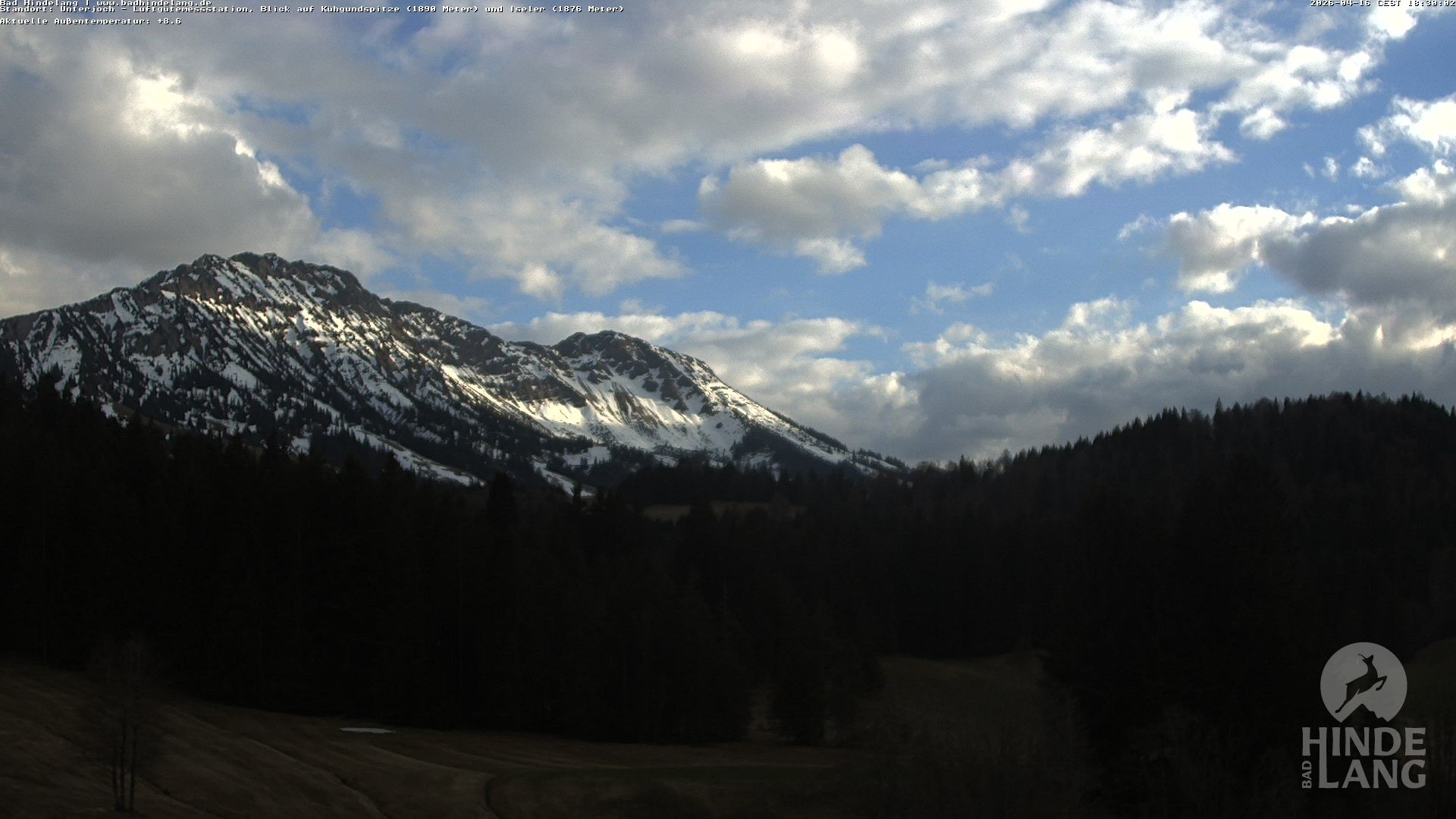 Archiv Foto Webcam Aussicht von der Region Unterjoch