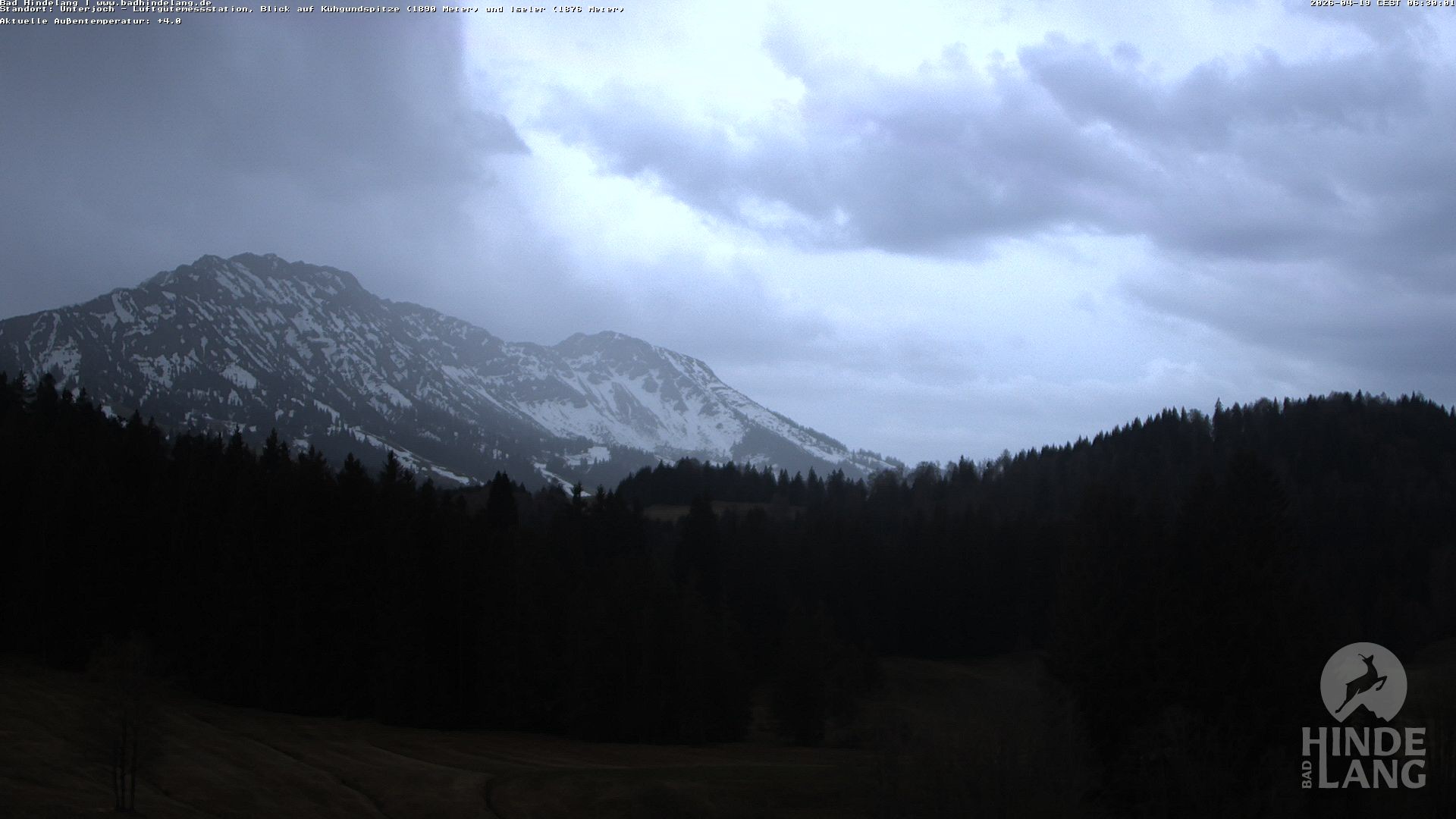 Archiv Foto Webcam Aussicht von der Region Unterjoch