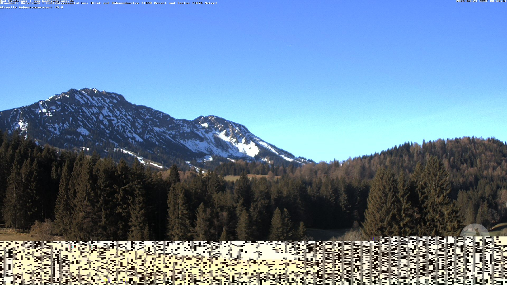 Archiv Foto Webcam Aussicht von der Region Unterjoch