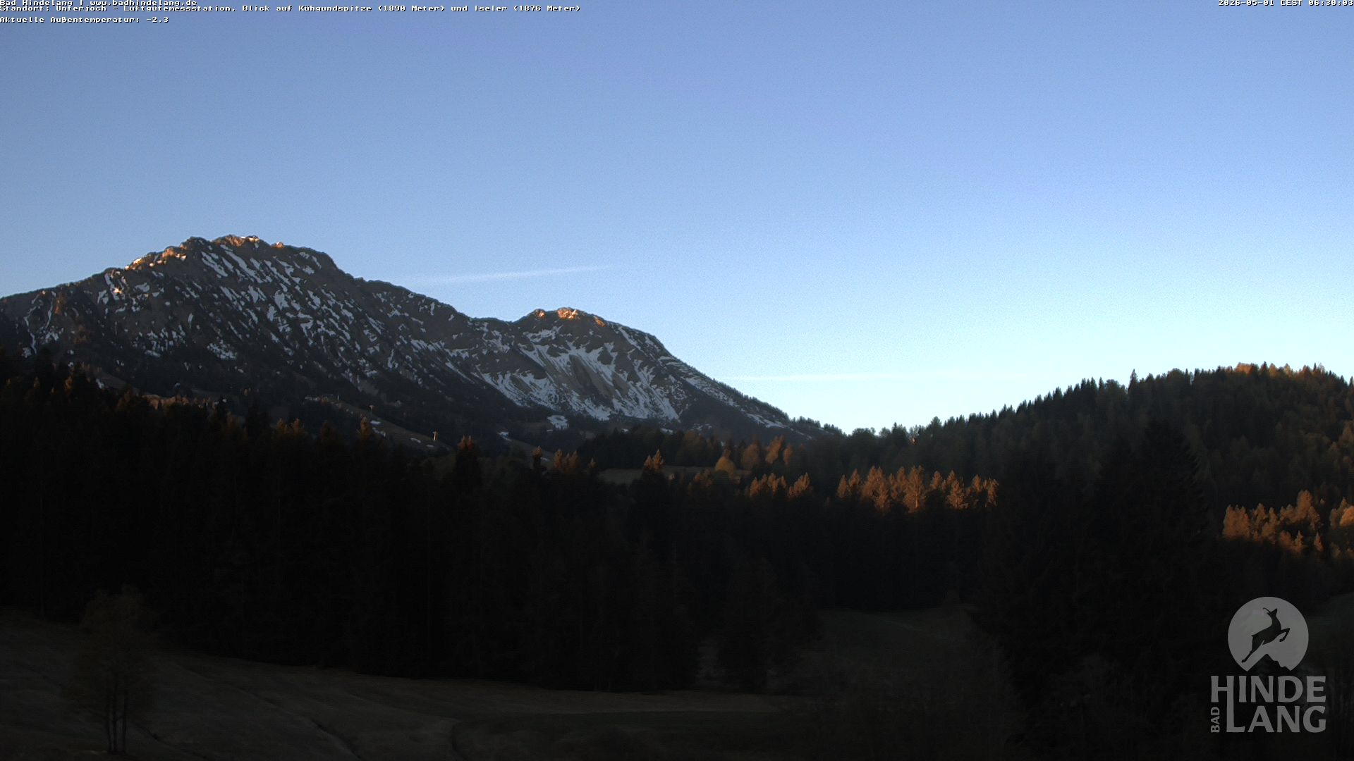 Archiv Foto Webcam Aussicht von der Region Unterjoch