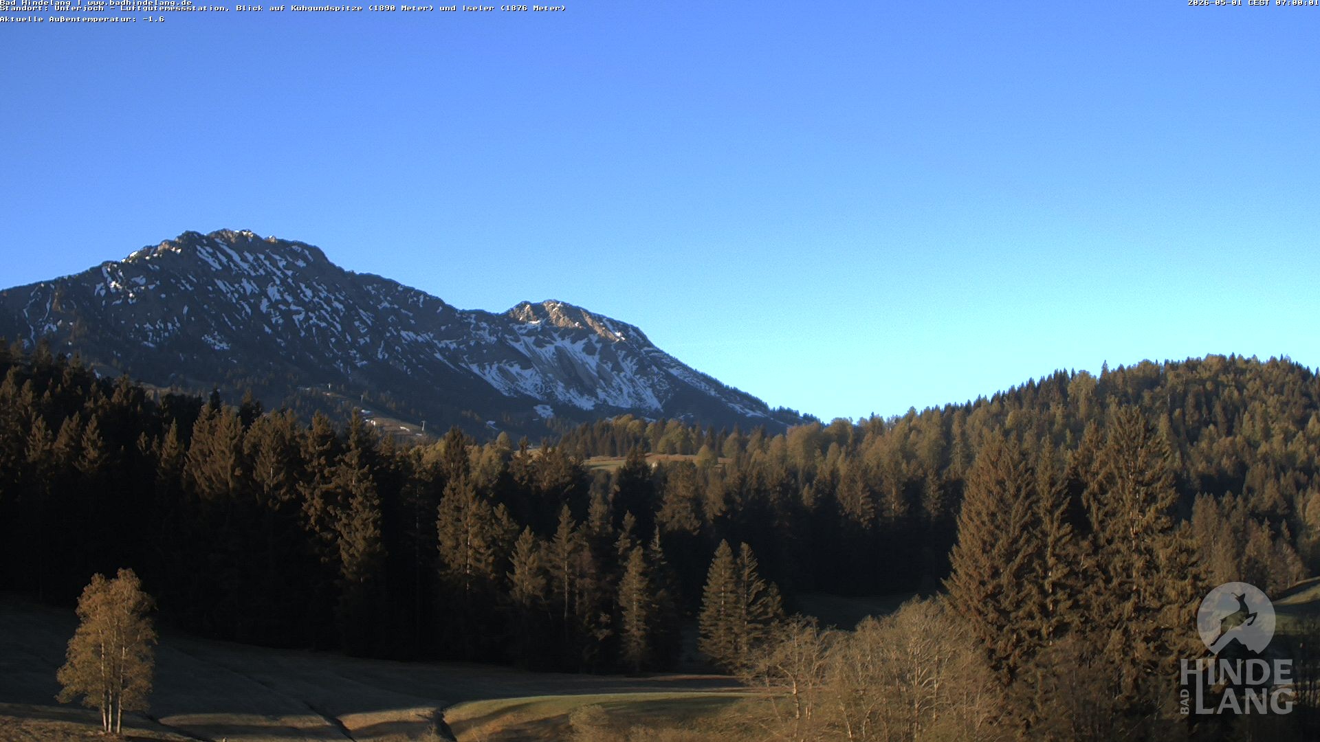 Archiv Foto Webcam Aussicht von der Region Unterjoch