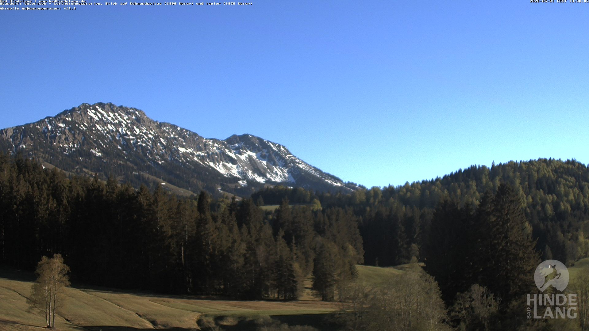 Archiv Foto Webcam Aussicht von der Region Unterjoch