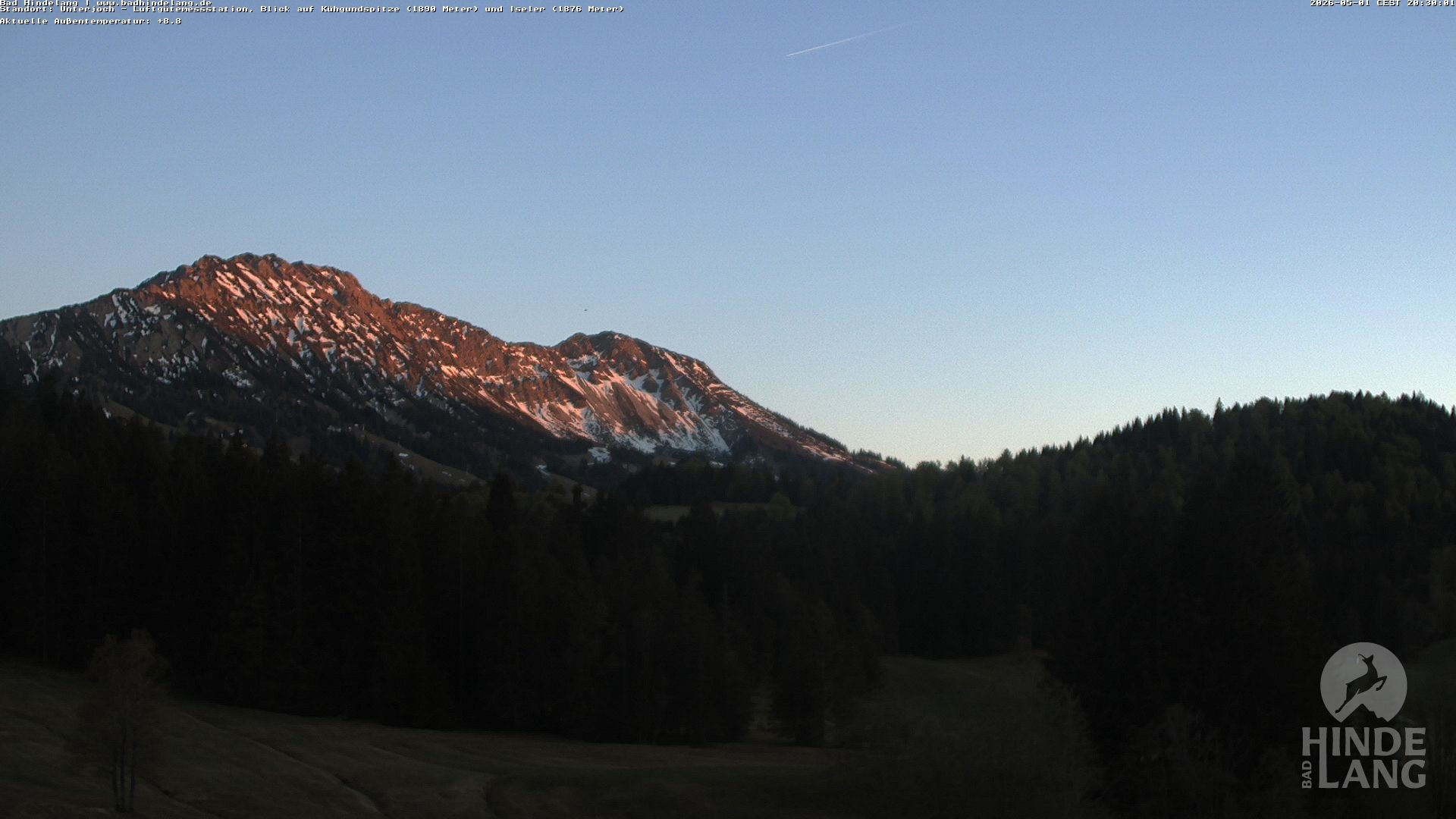 Archiv Foto Webcam Aussicht von der Region Unterjoch