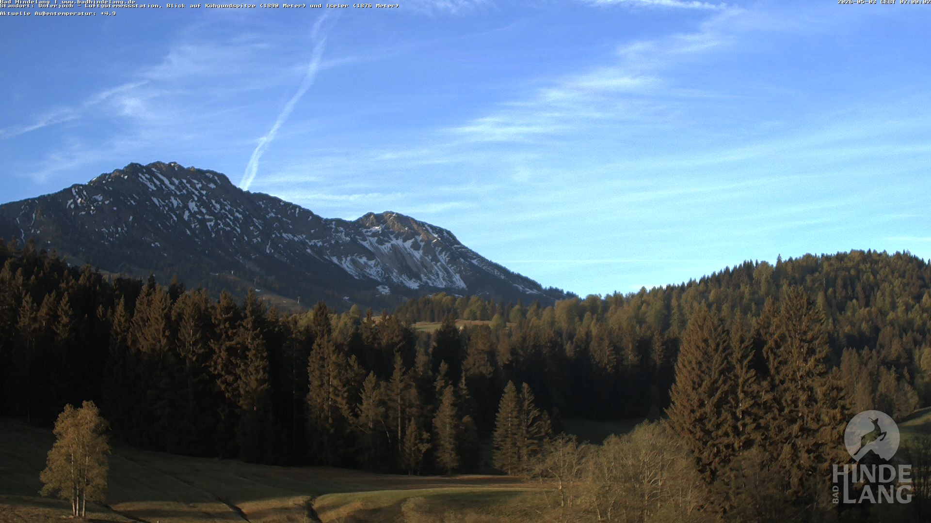 Archiv Foto Webcam Aussicht von der Region Unterjoch