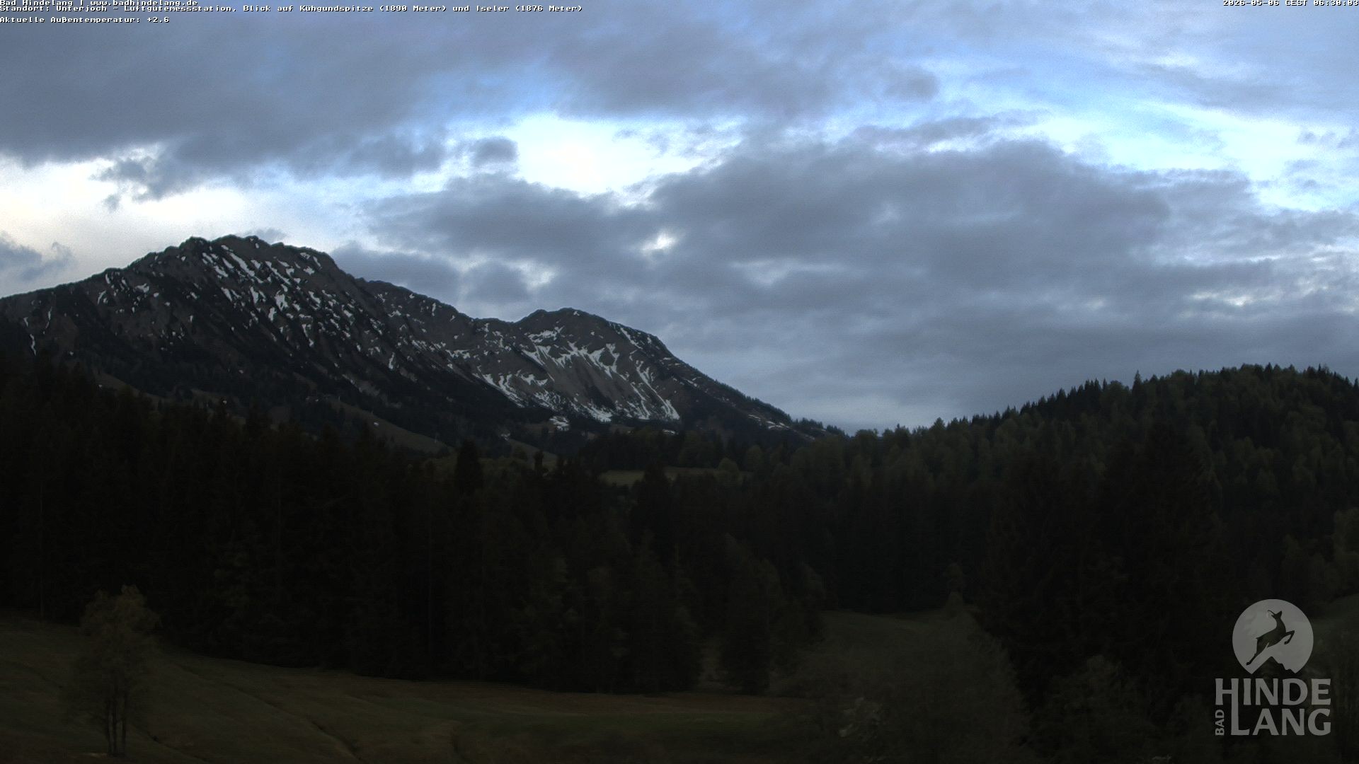 Archiv Foto Webcam Aussicht von der Region Unterjoch