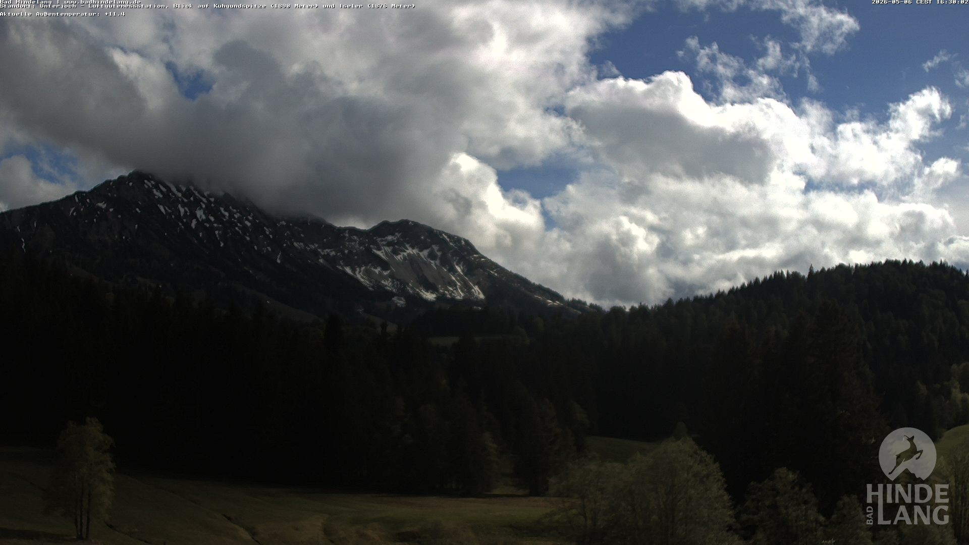 Archiv Foto Webcam Aussicht von der Region Unterjoch