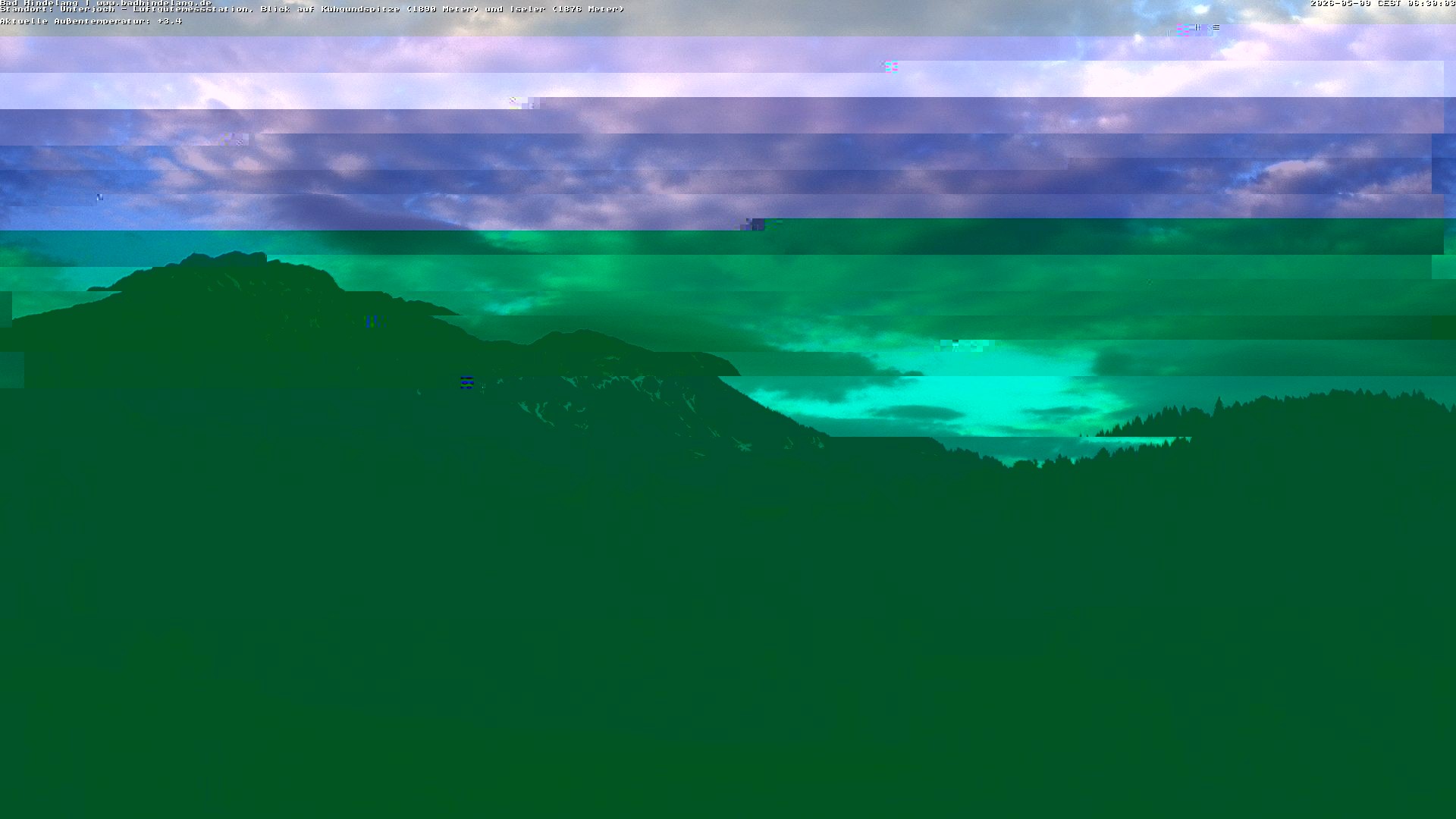 Archiv Foto Webcam Aussicht von der Region Unterjoch