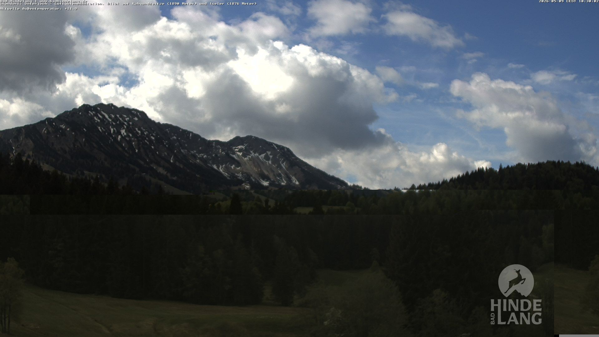 Archiv Foto Webcam Aussicht von der Region Unterjoch