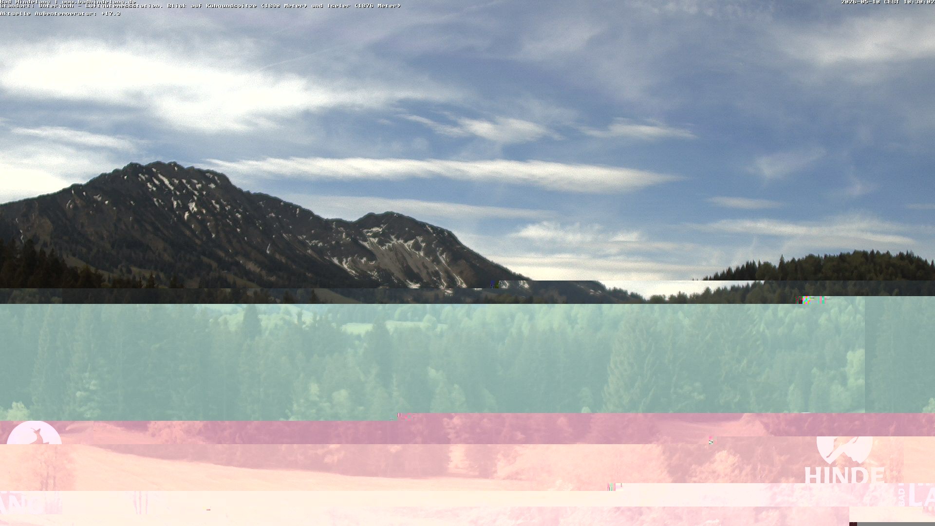 Archiv Foto Webcam Aussicht von der Region Unterjoch