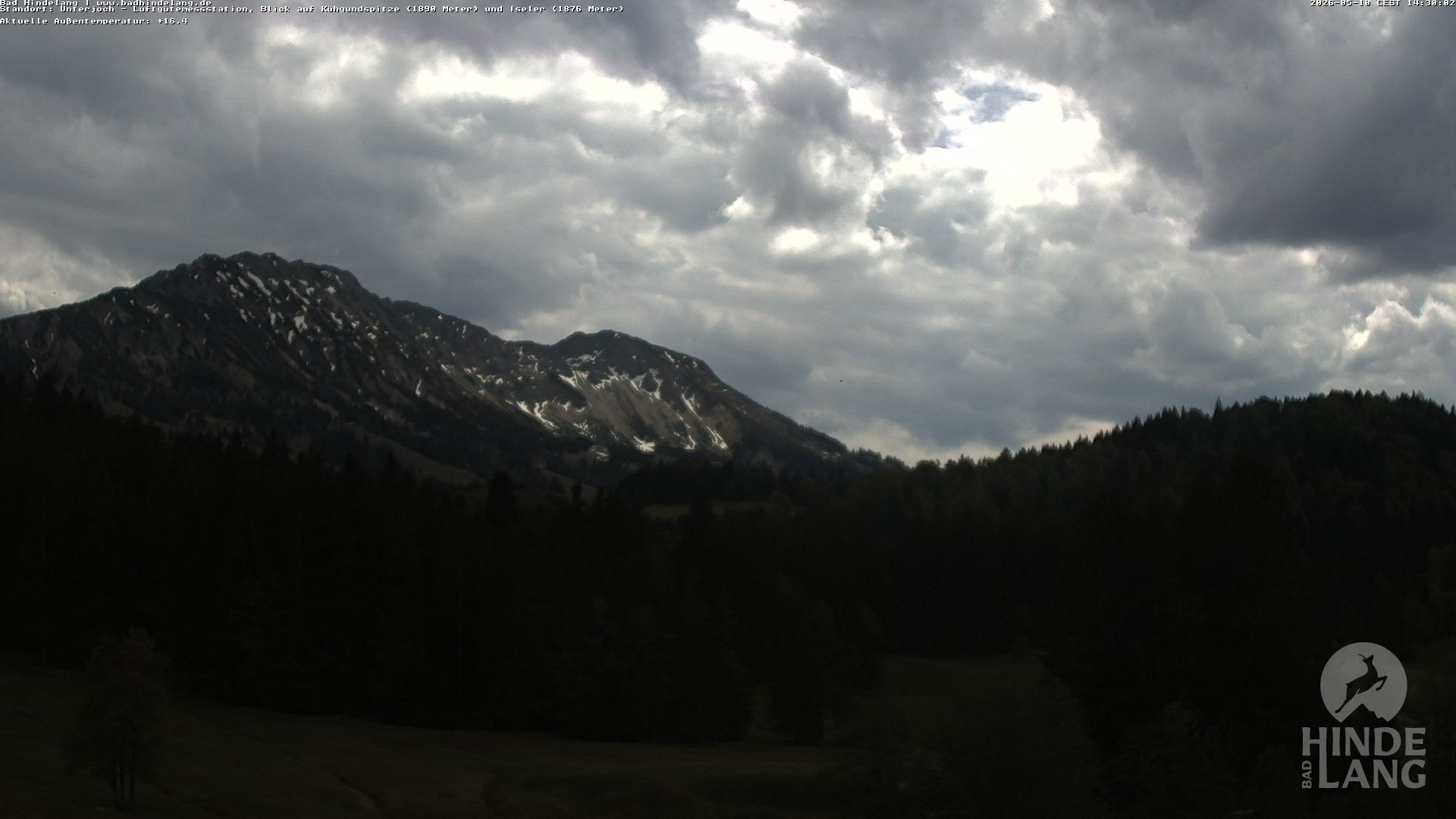 Archiv Foto Webcam Aussicht von der Region Unterjoch