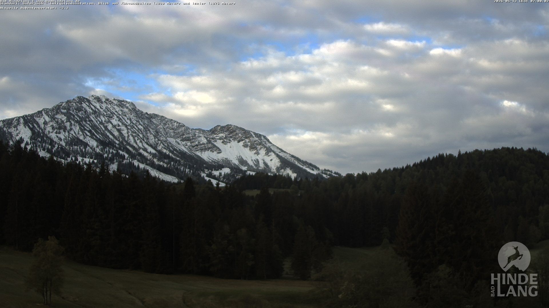 Archiv Foto Webcam Aussicht von der Region Unterjoch