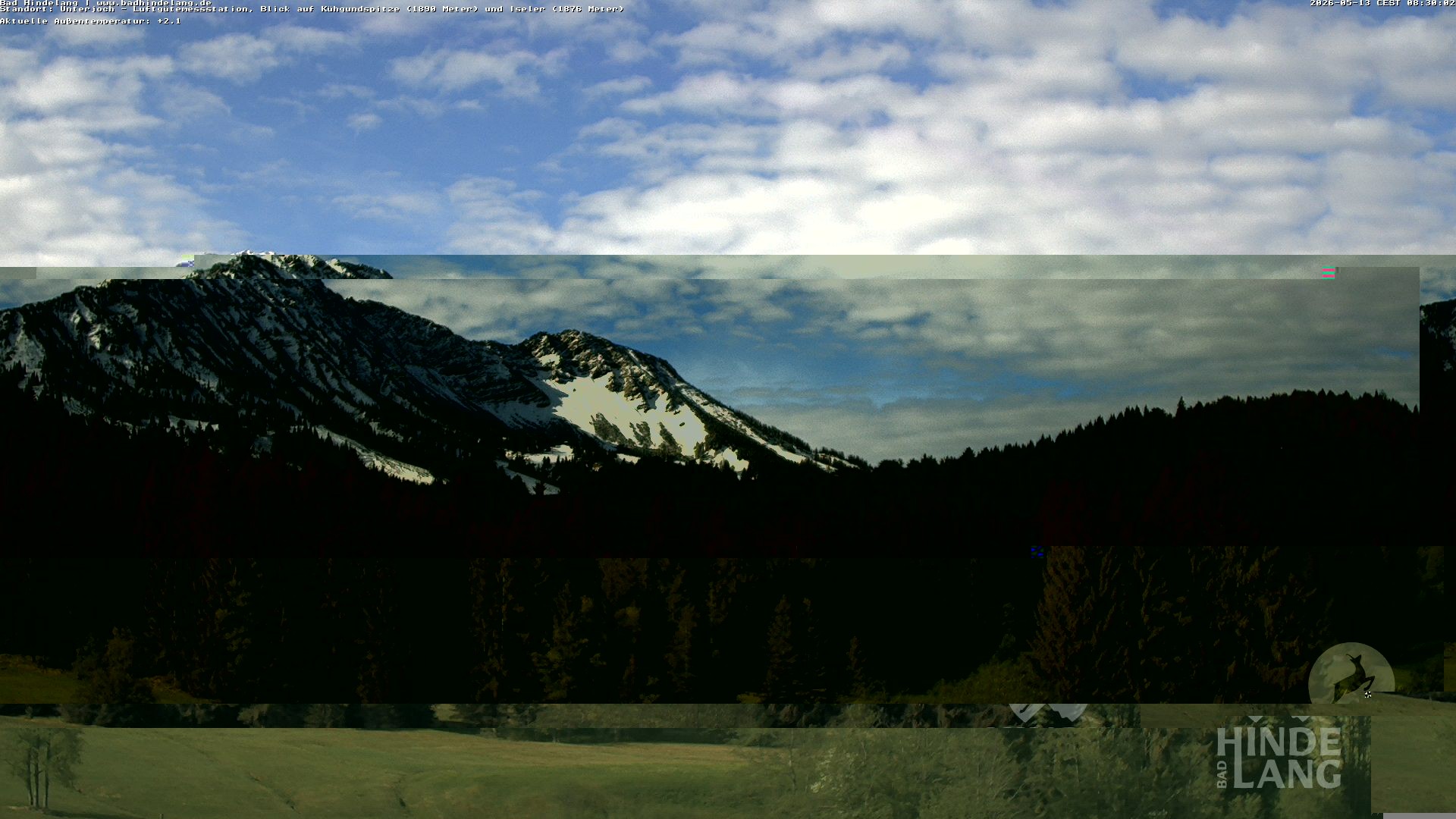 Archiv Foto Webcam Aussicht von der Region Unterjoch