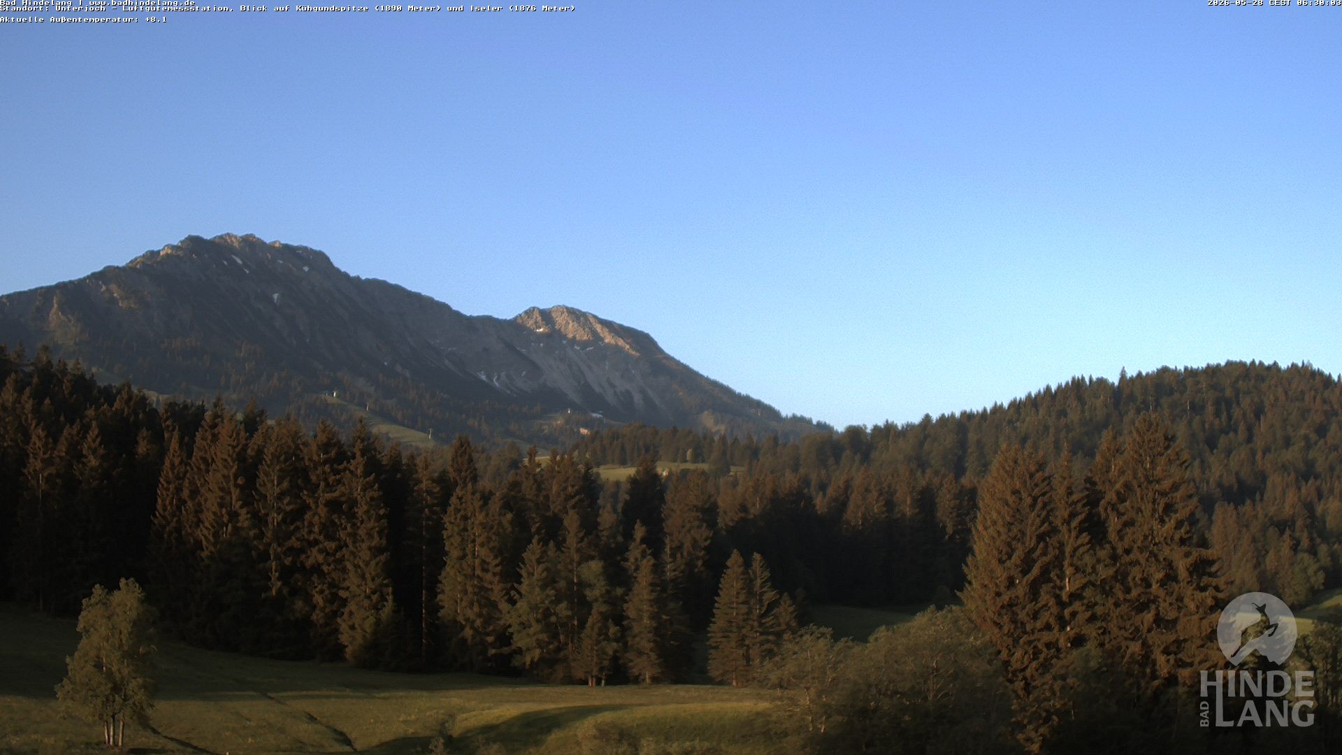 Archiv Foto Webcam Aussicht von der Region Unterjoch