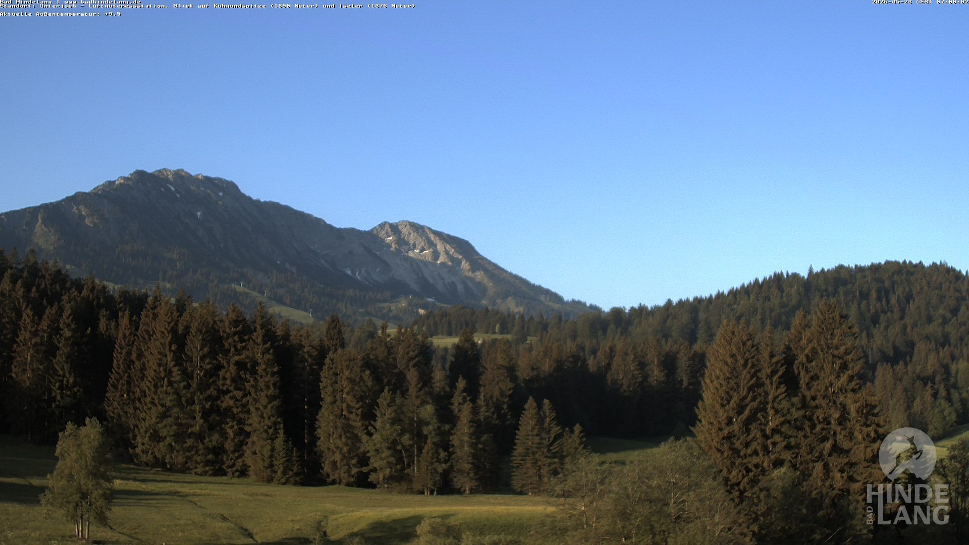 Archiv Foto Webcam Aussicht von der Region Unterjoch