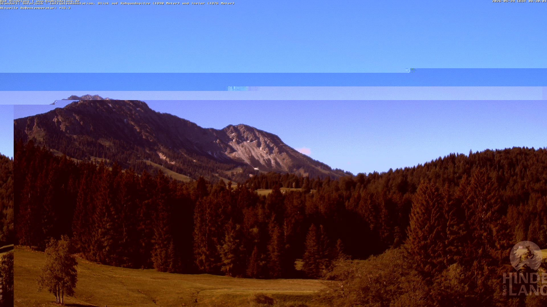 Archiv Foto Webcam Aussicht von der Region Unterjoch