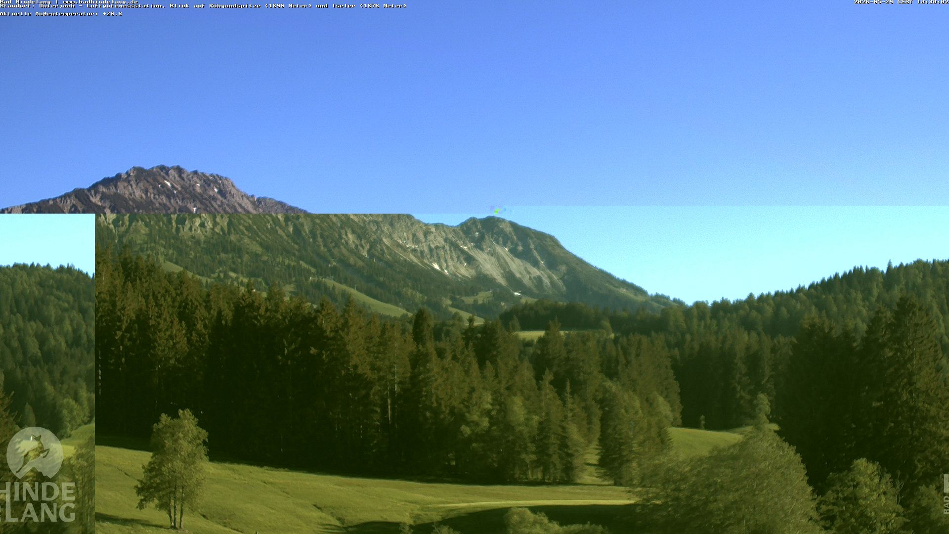 Archiv Foto Webcam Aussicht von der Region Unterjoch
