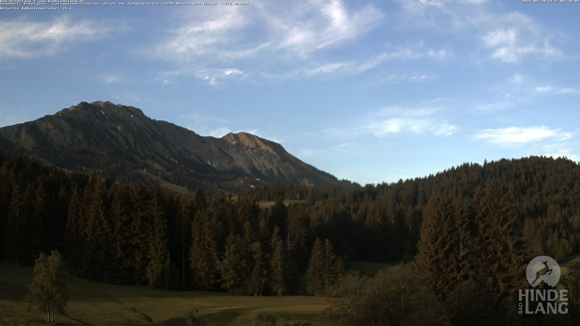 Archiv Foto Webcam Aussicht von der Region Unterjoch