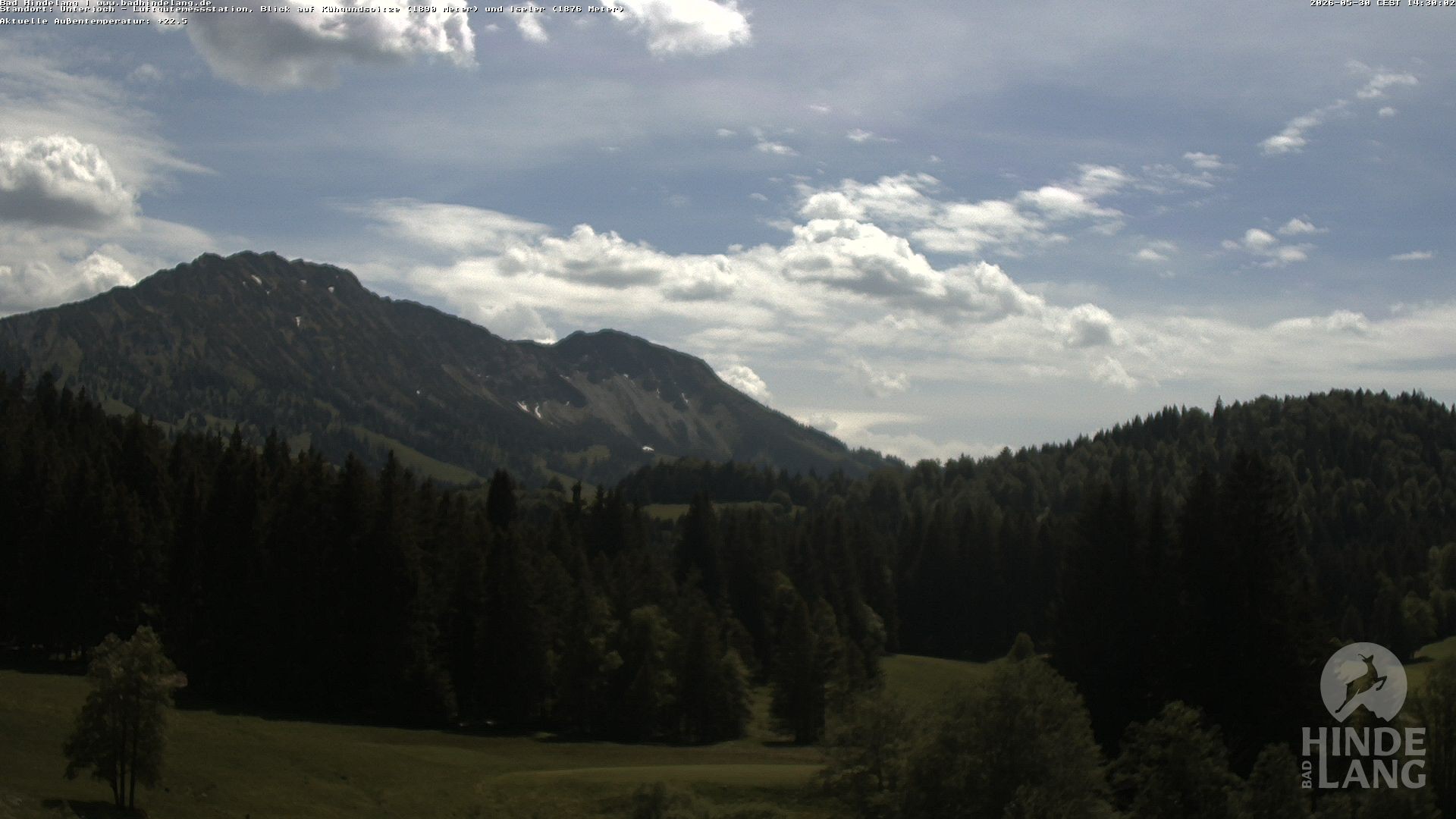 Archiv Foto Webcam Aussicht von der Region Unterjoch