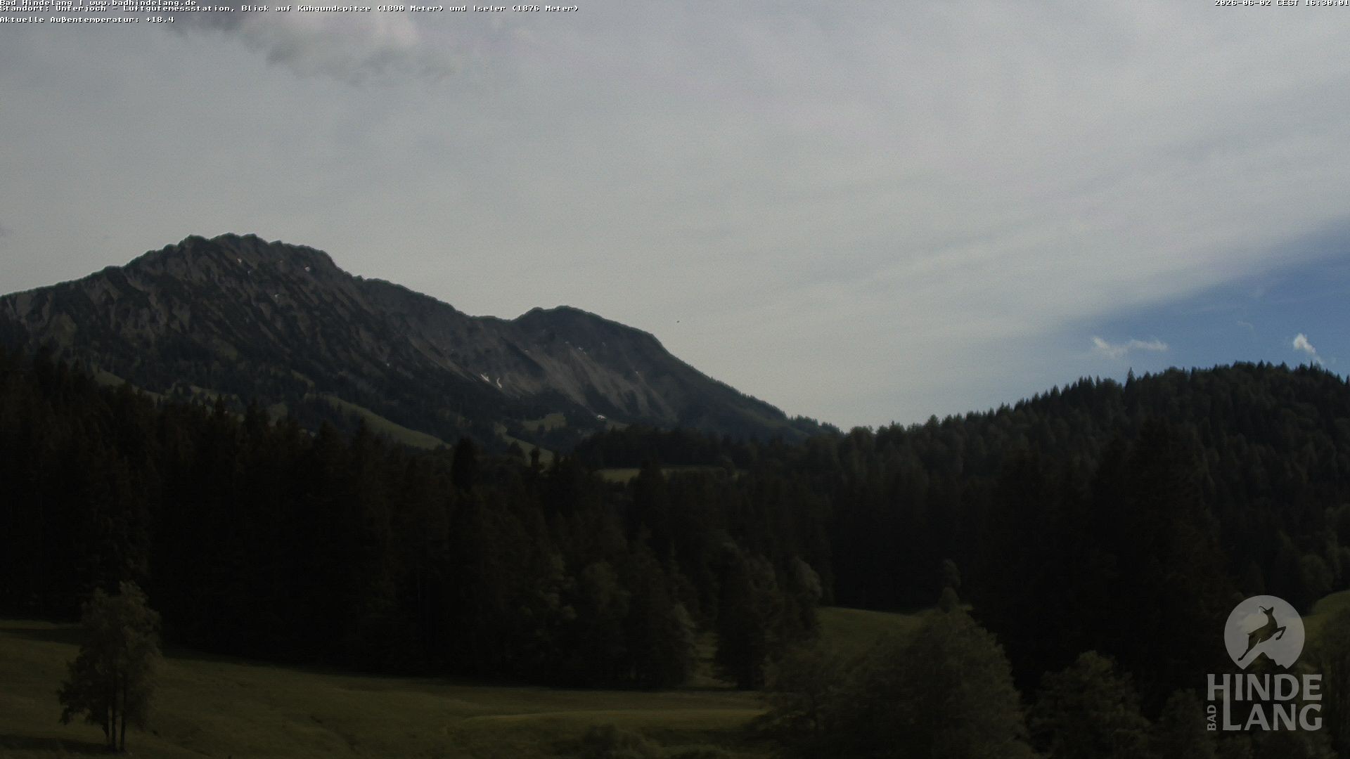 Archiv Foto Webcam Aussicht von der Region Unterjoch