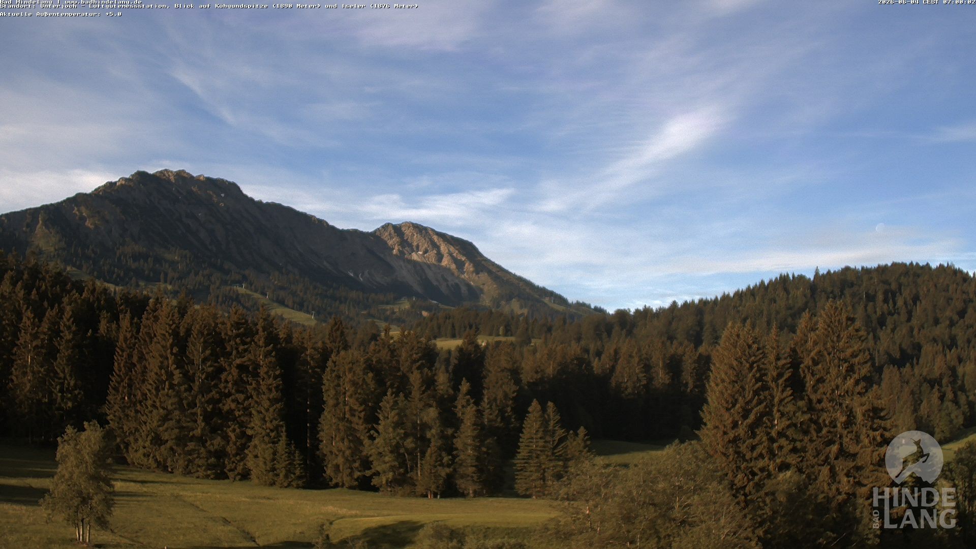 Archiv Foto Webcam Aussicht von der Region Unterjoch