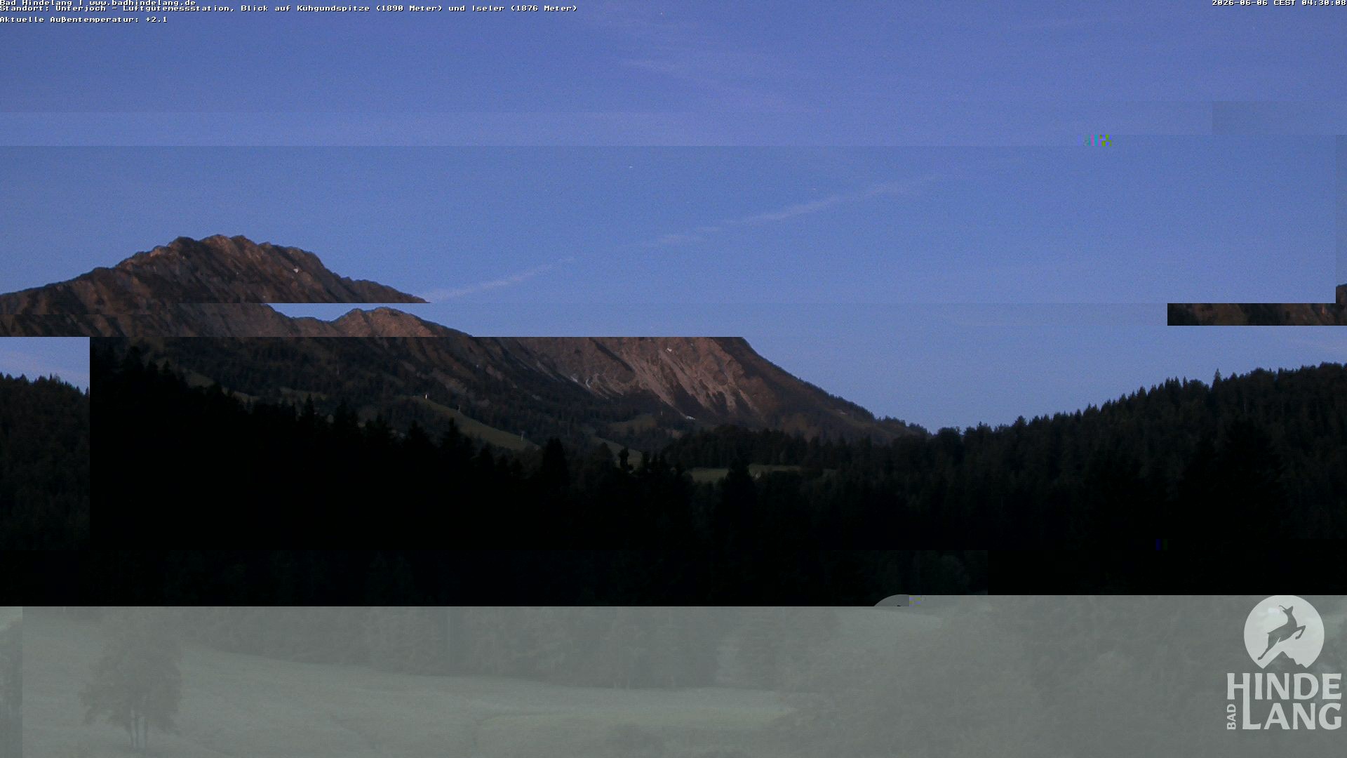 Archiv Foto Webcam Aussicht von der Region Unterjoch