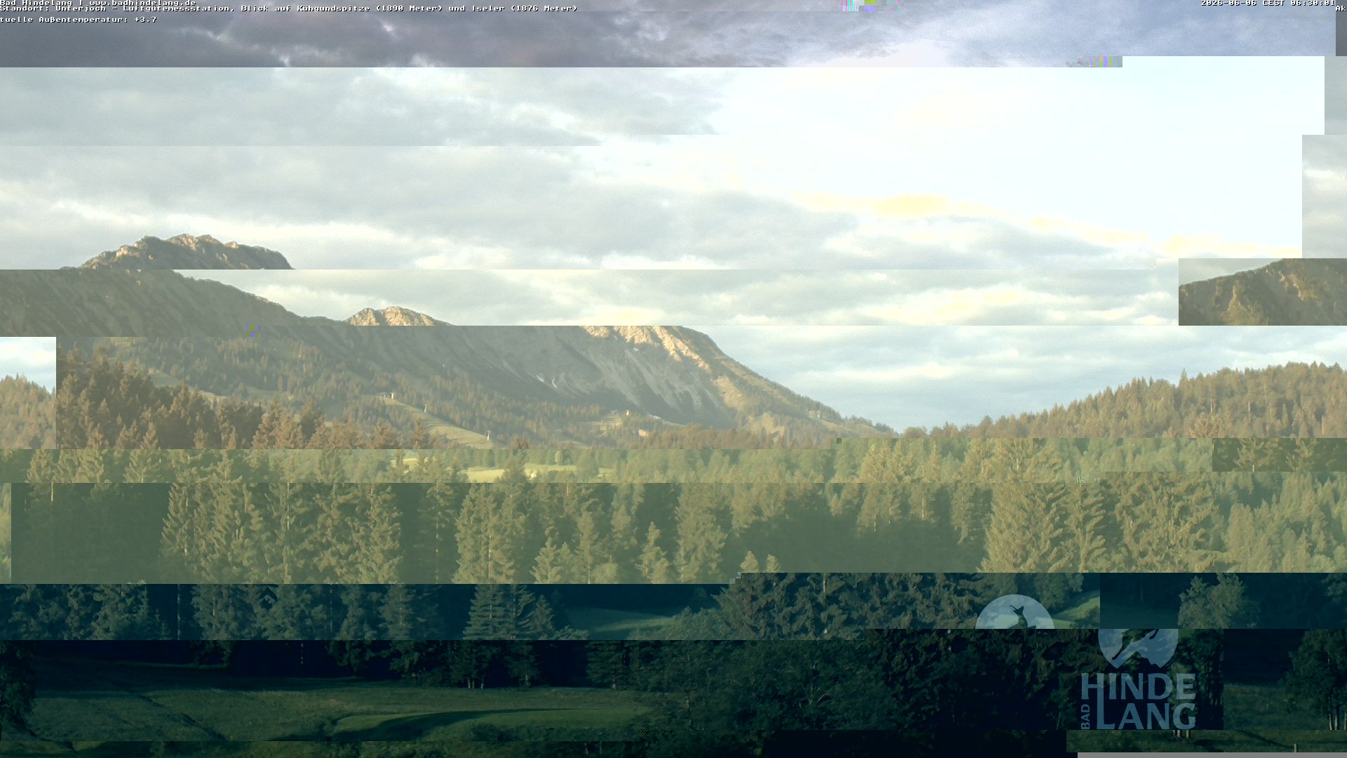 Archiv Foto Webcam Aussicht von der Region Unterjoch