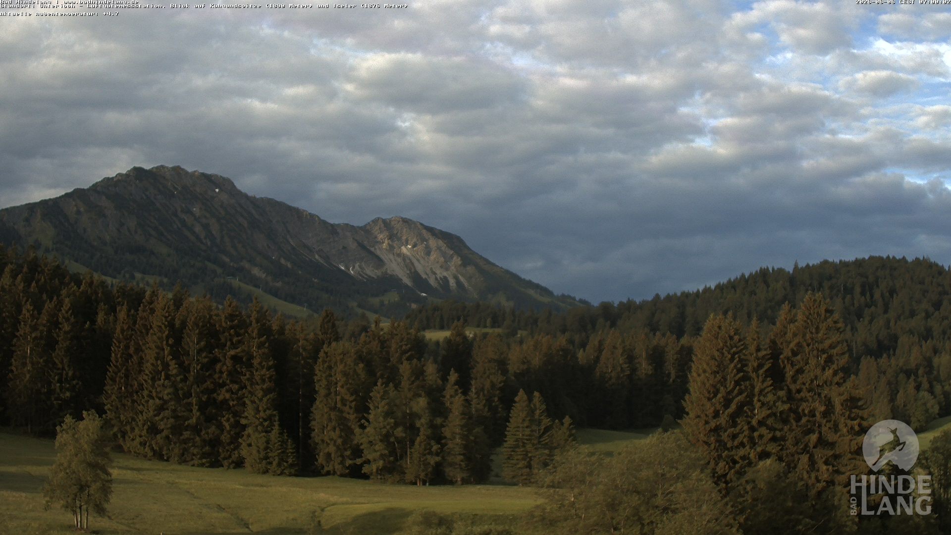 Archiv Foto Webcam Aussicht von der Region Unterjoch