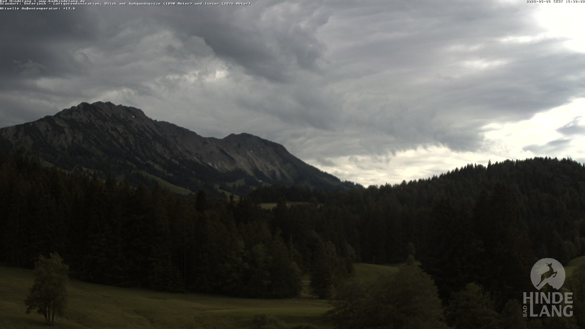 Archiv Foto Webcam Aussicht von der Region Unterjoch