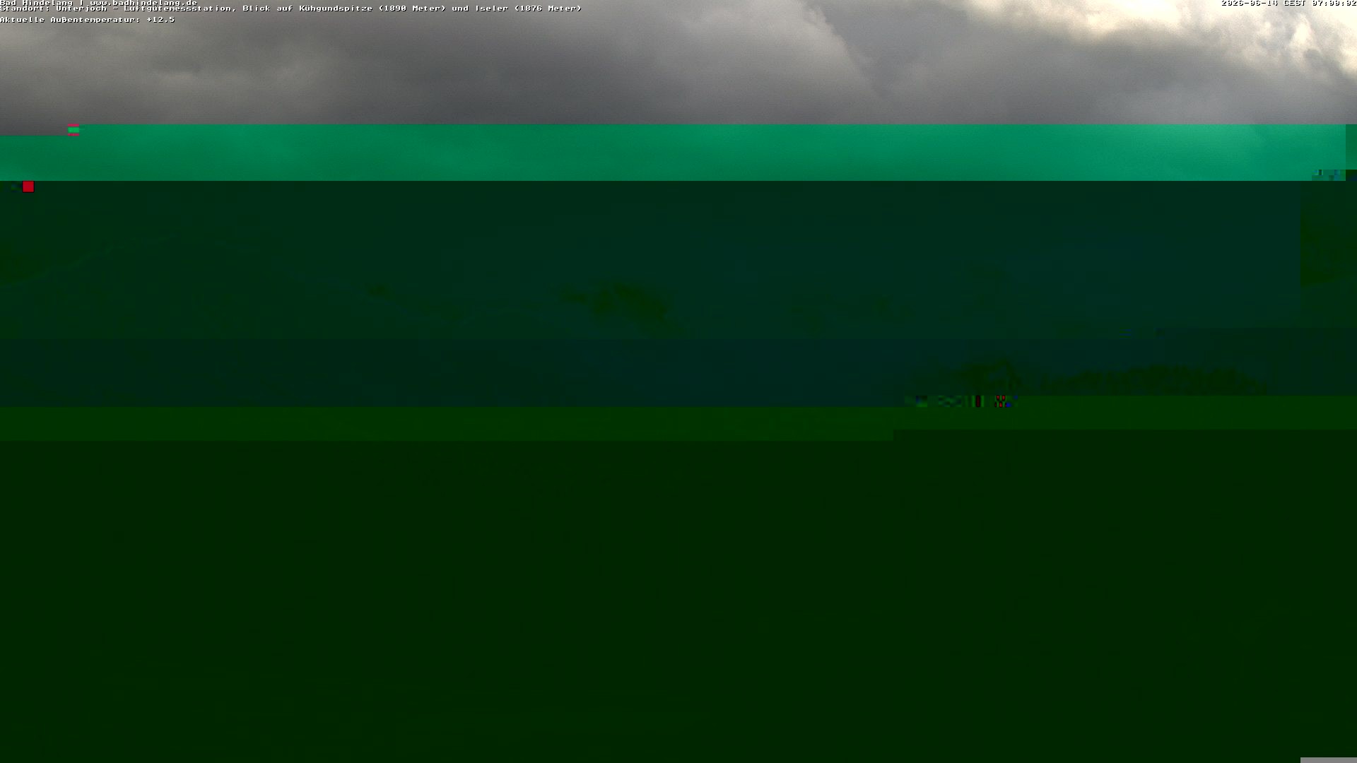 Archiv Foto Webcam Aussicht von der Region Unterjoch