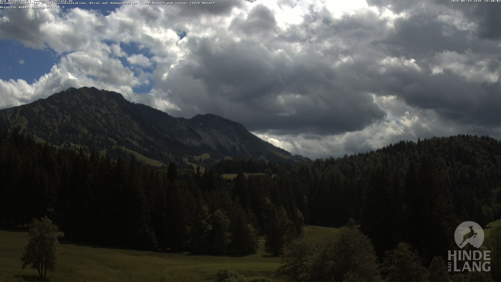 Archiv Foto Webcam Aussicht von der Region Unterjoch