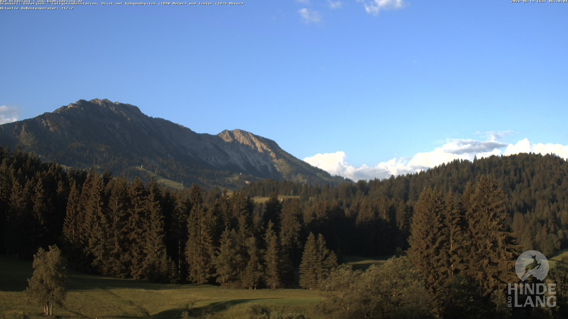 Archiv Foto Webcam Aussicht von der Region Unterjoch