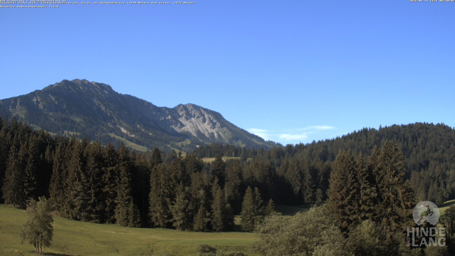 Archiv Foto Webcam Aussicht von der Region Unterjoch
