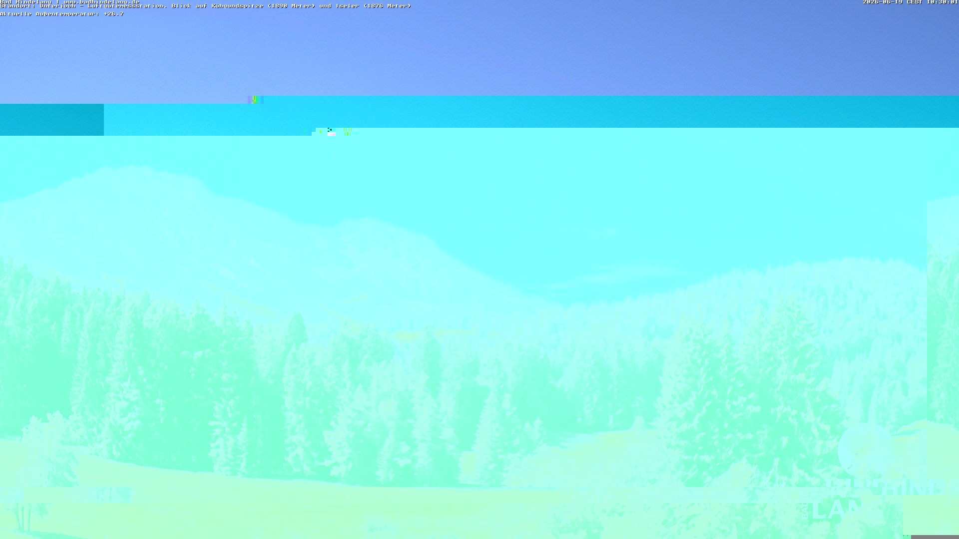 Archiv Foto Webcam Aussicht von der Region Unterjoch